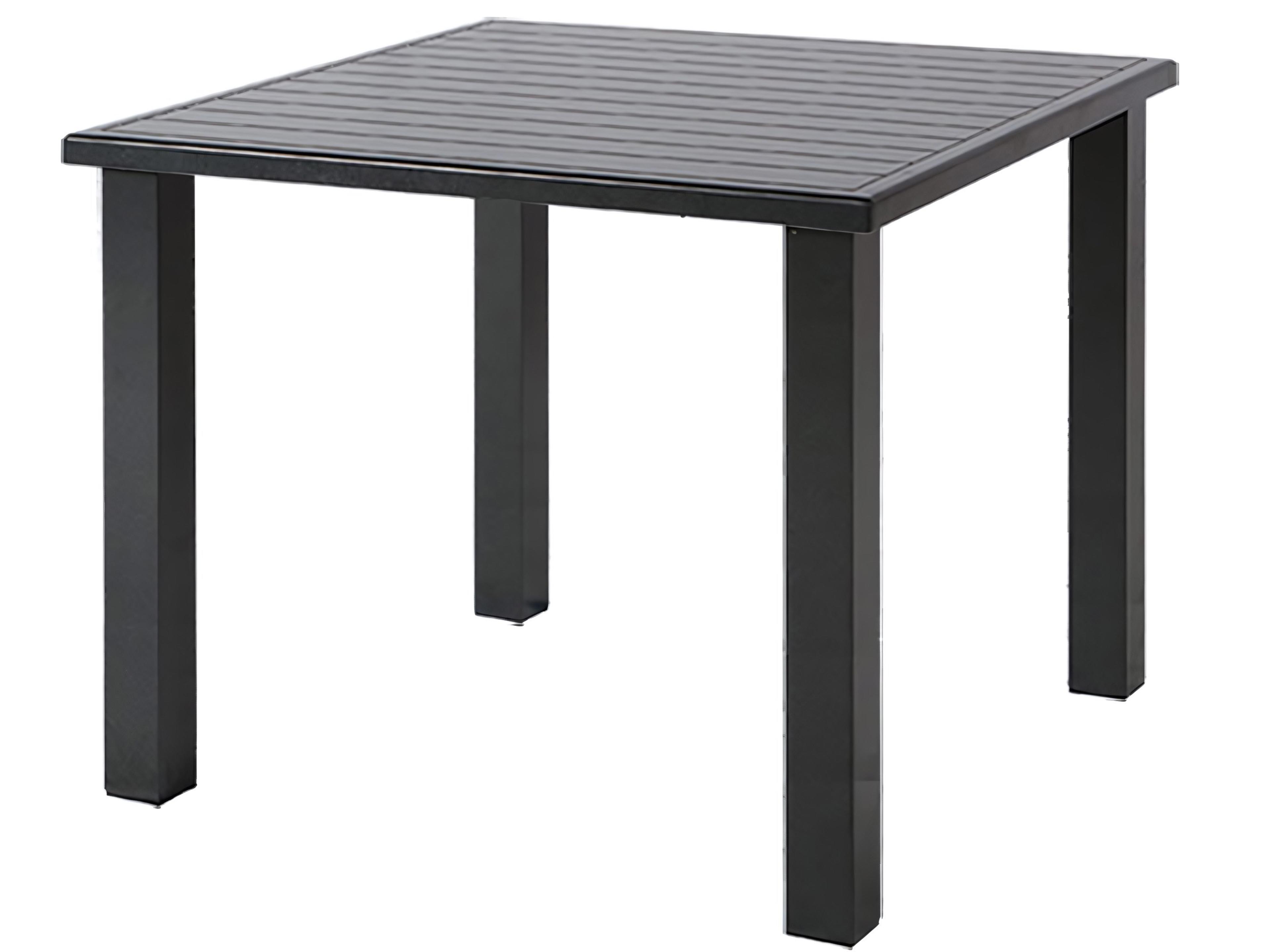 Apollo Aluminum Square Umbrella Hole Bar Table