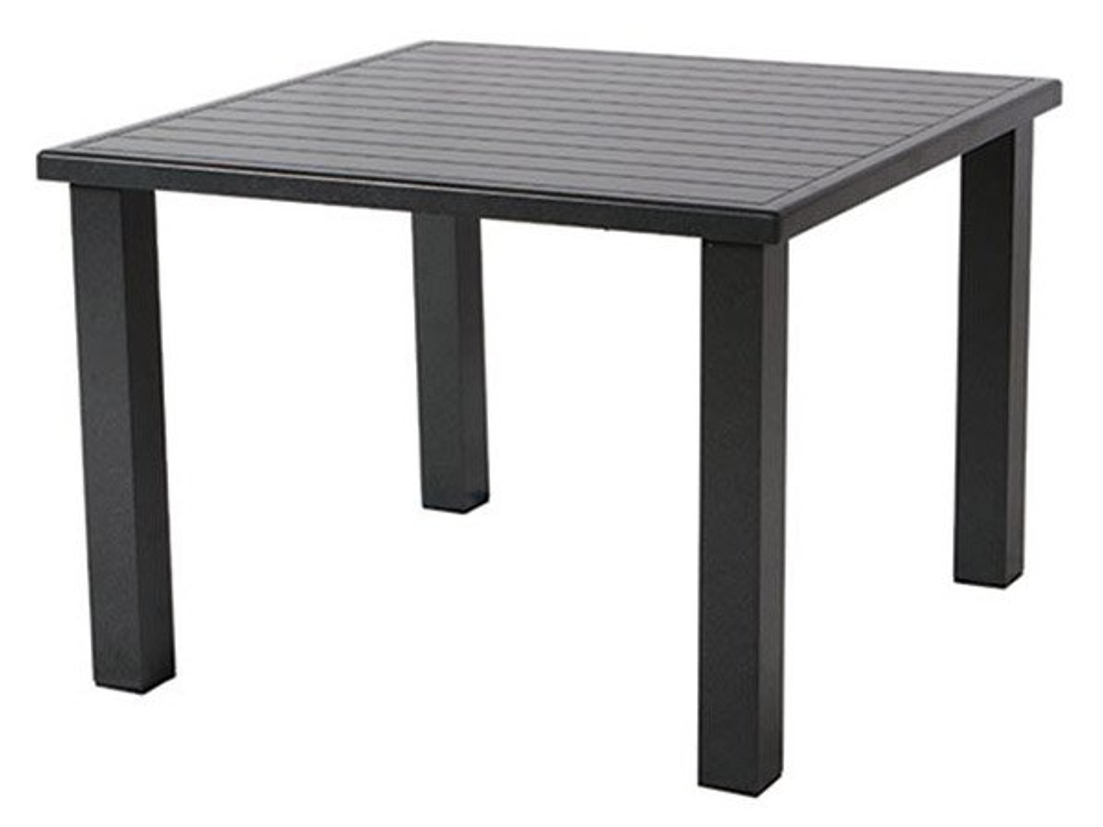 Apollo Aluminum Square Outdoor Bar Table with Umbrella Hole
