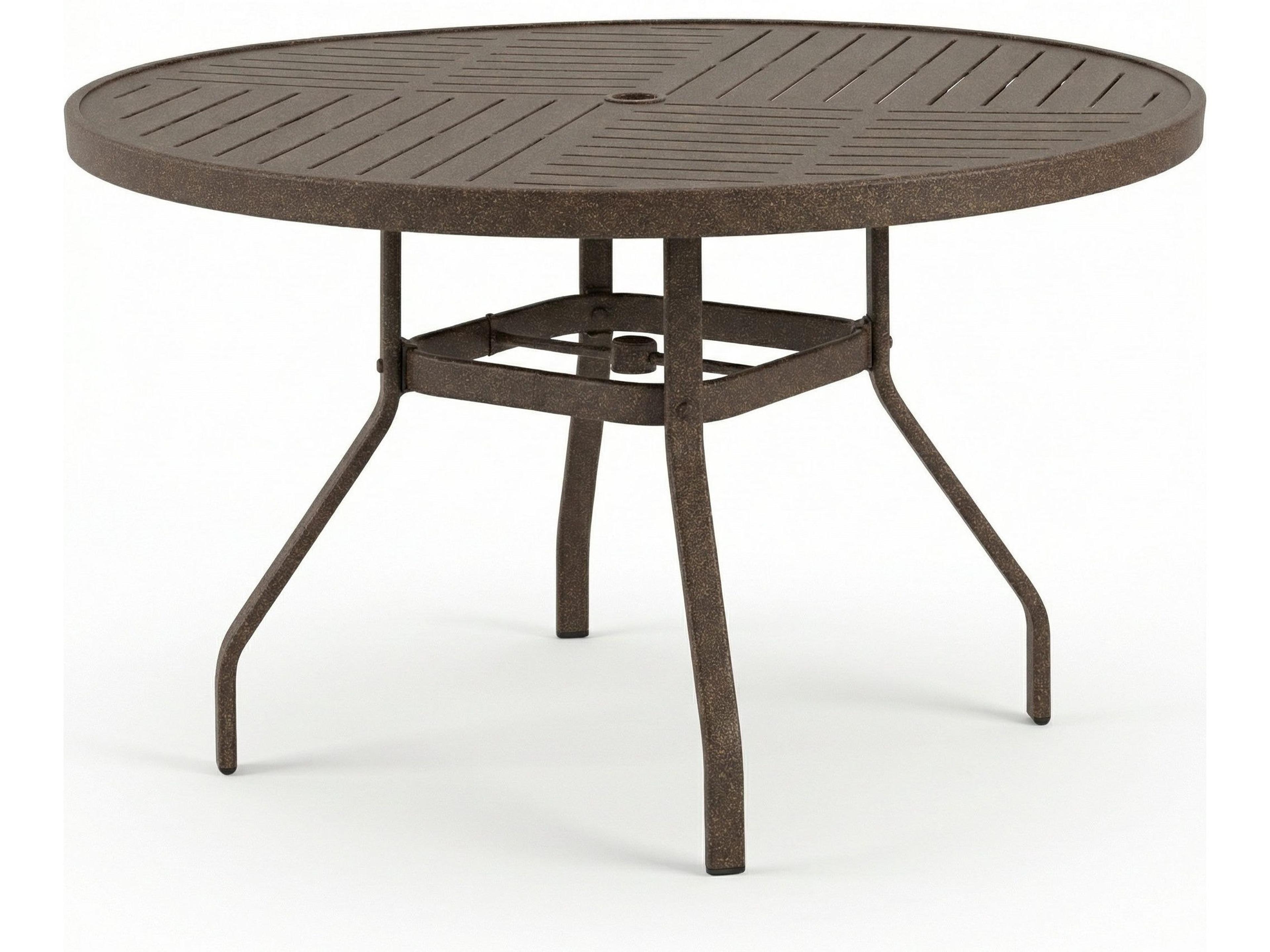 Windward Design Group Napa Punched Aluminum Round Dining Table