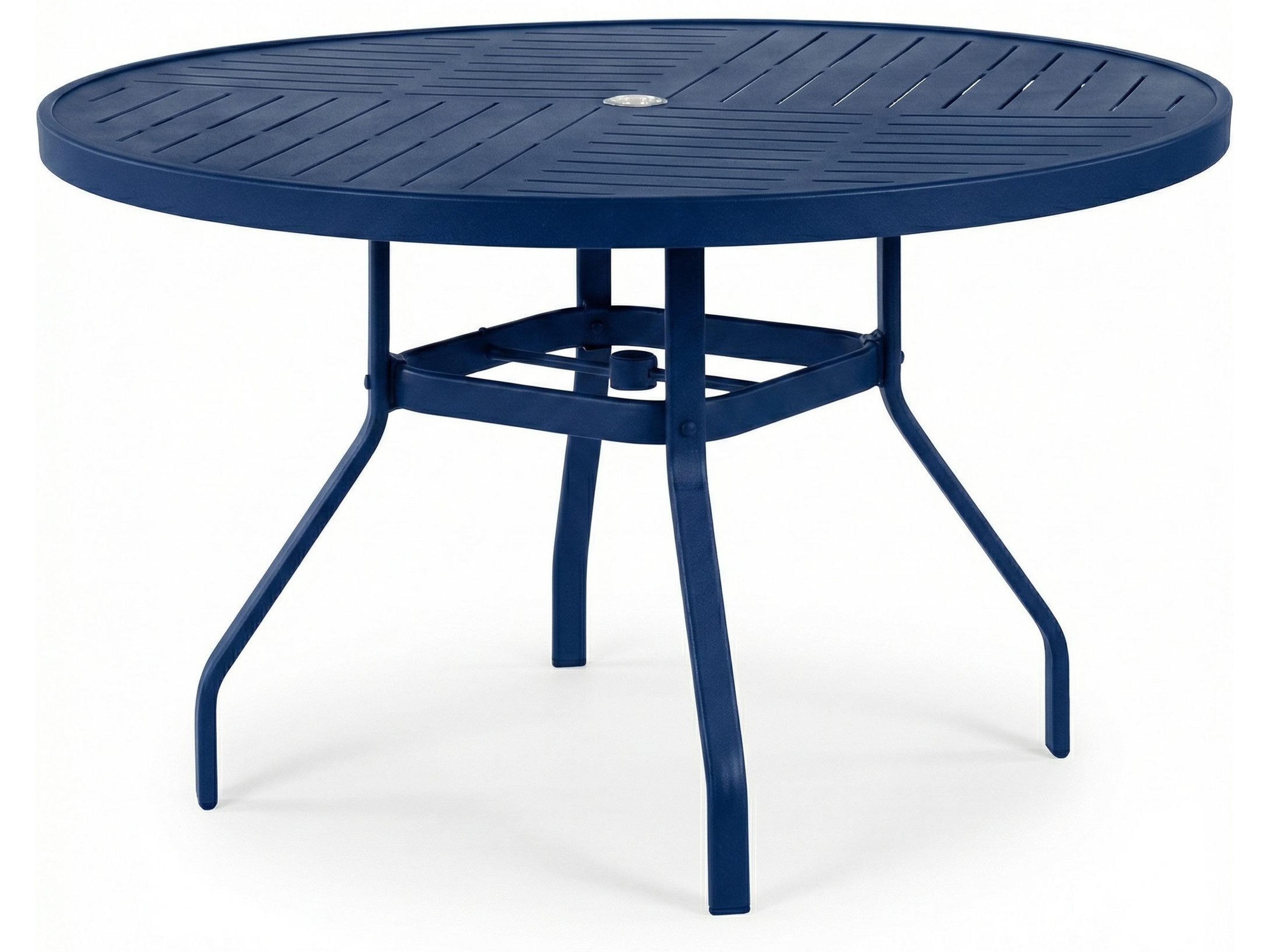 Windward Design Group Napa Punched Aluminum Round Dining Table