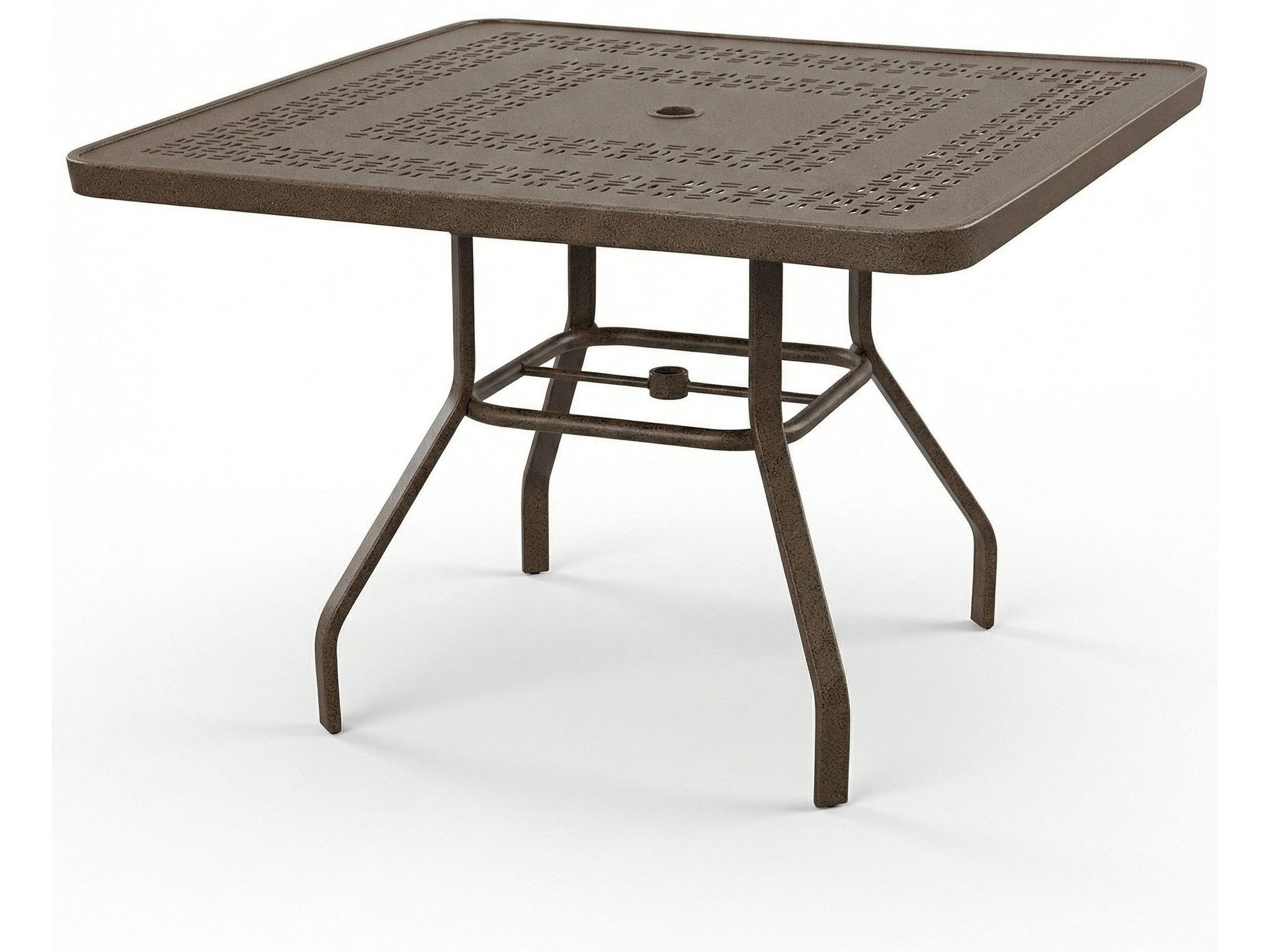 Windward Design Group Mayan Punched Aluminum Square Dining Table