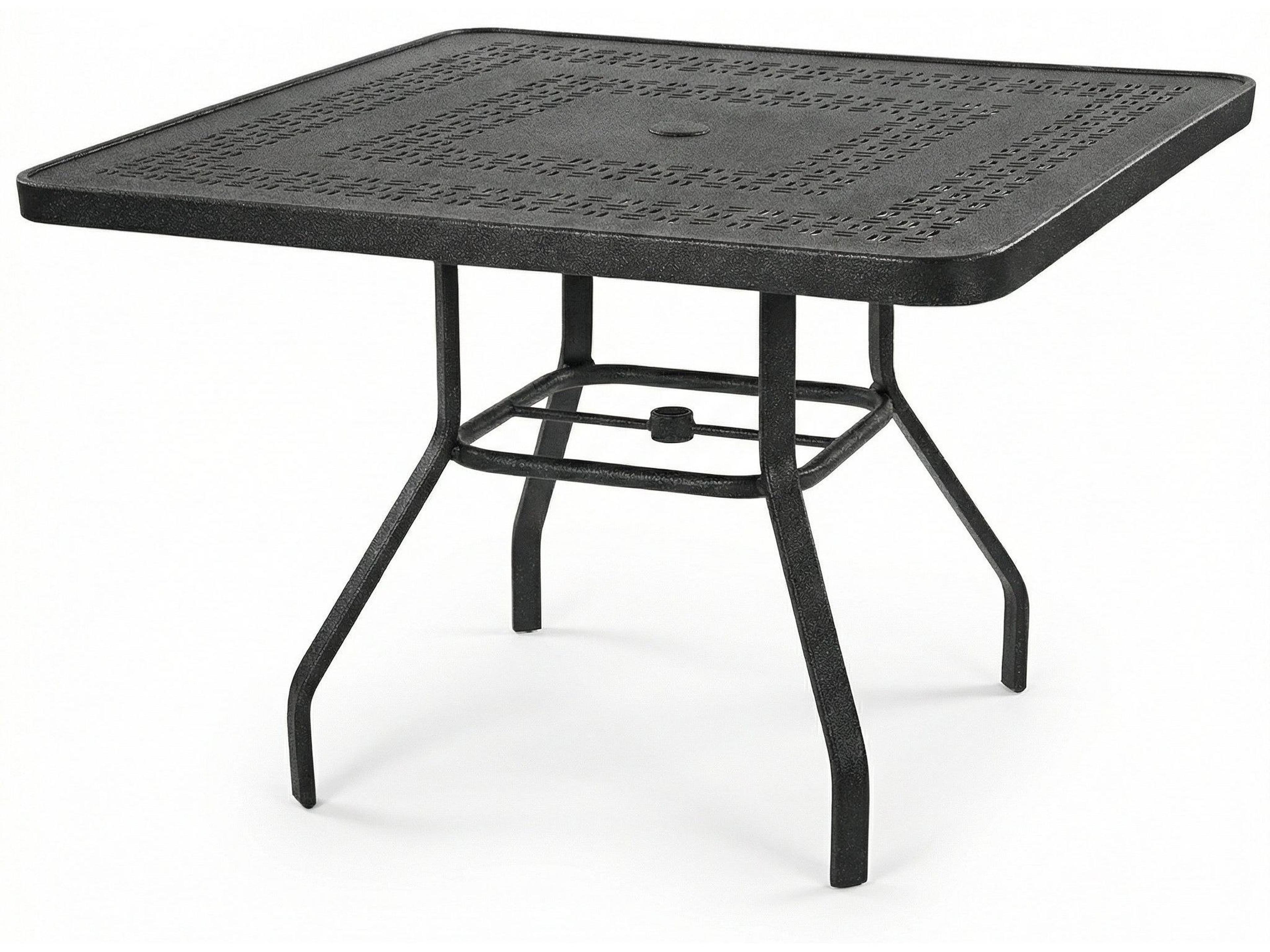Windward Design Group Mayan Punched Aluminum Square Dining Table