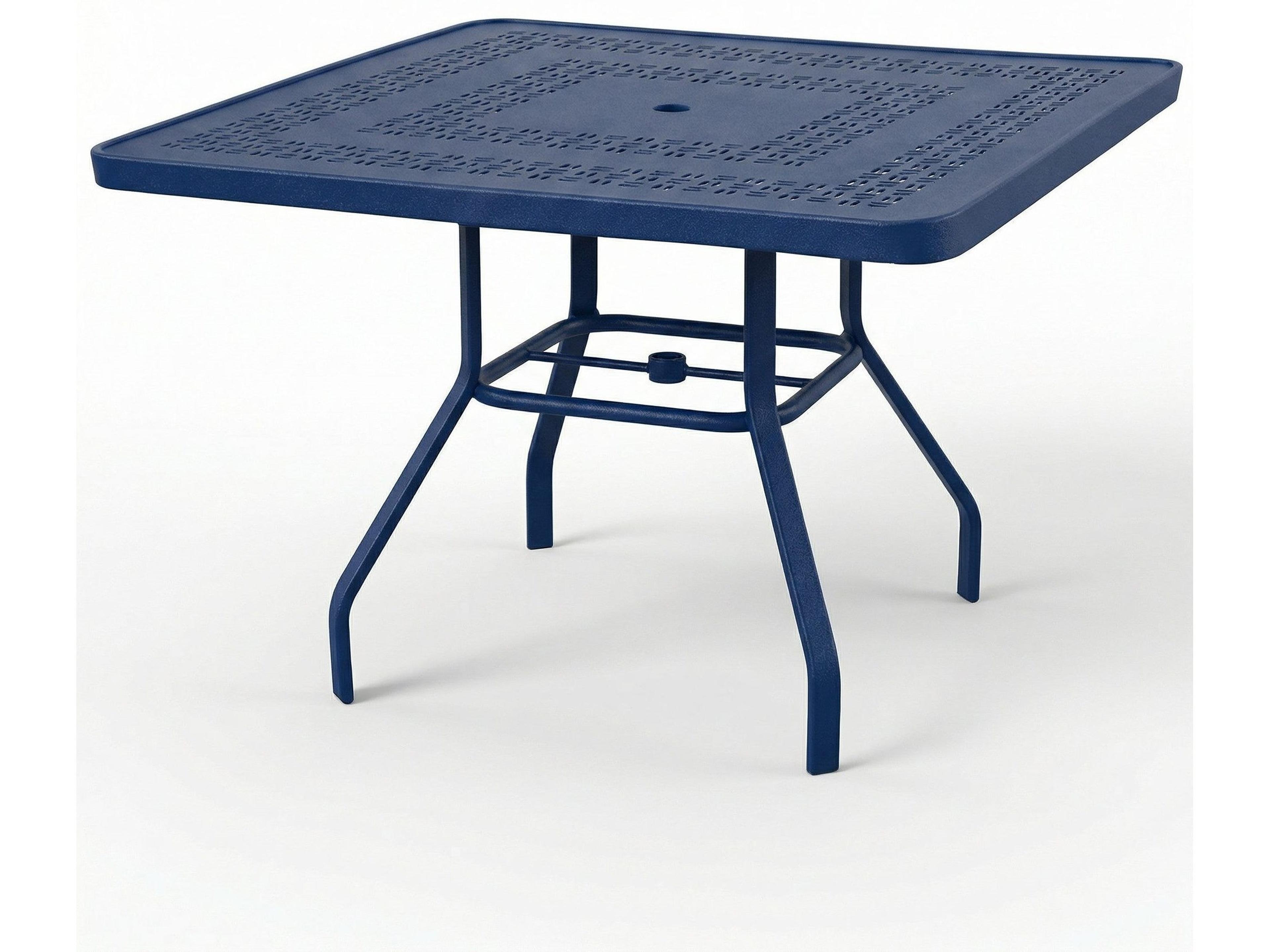 Windward Design Group Mayan Punched Aluminum Square Dining Table
