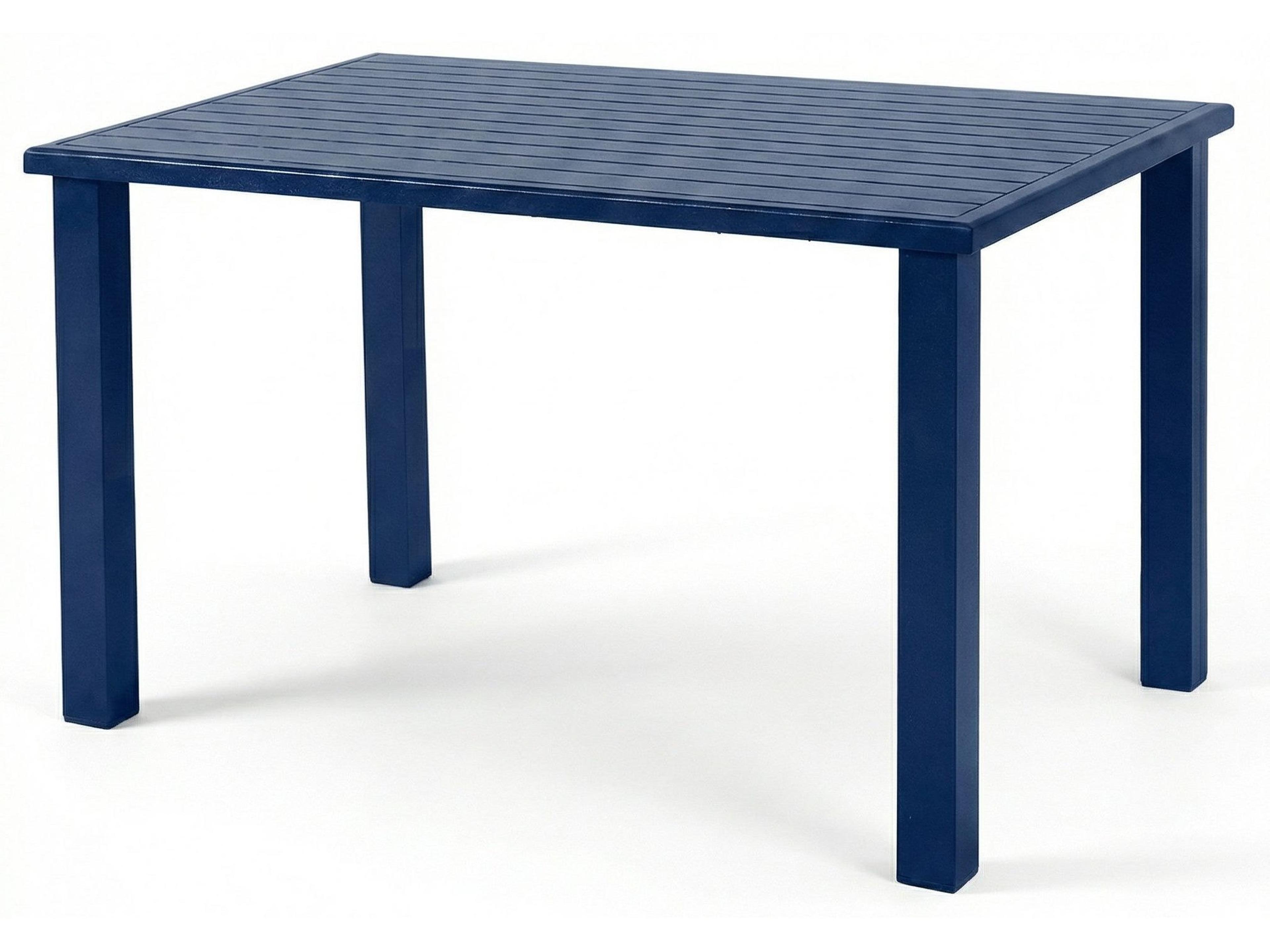Windward Design Group Apollo Top Aluminum Rectangular Outdoor Counter Table with Umbrella Hole