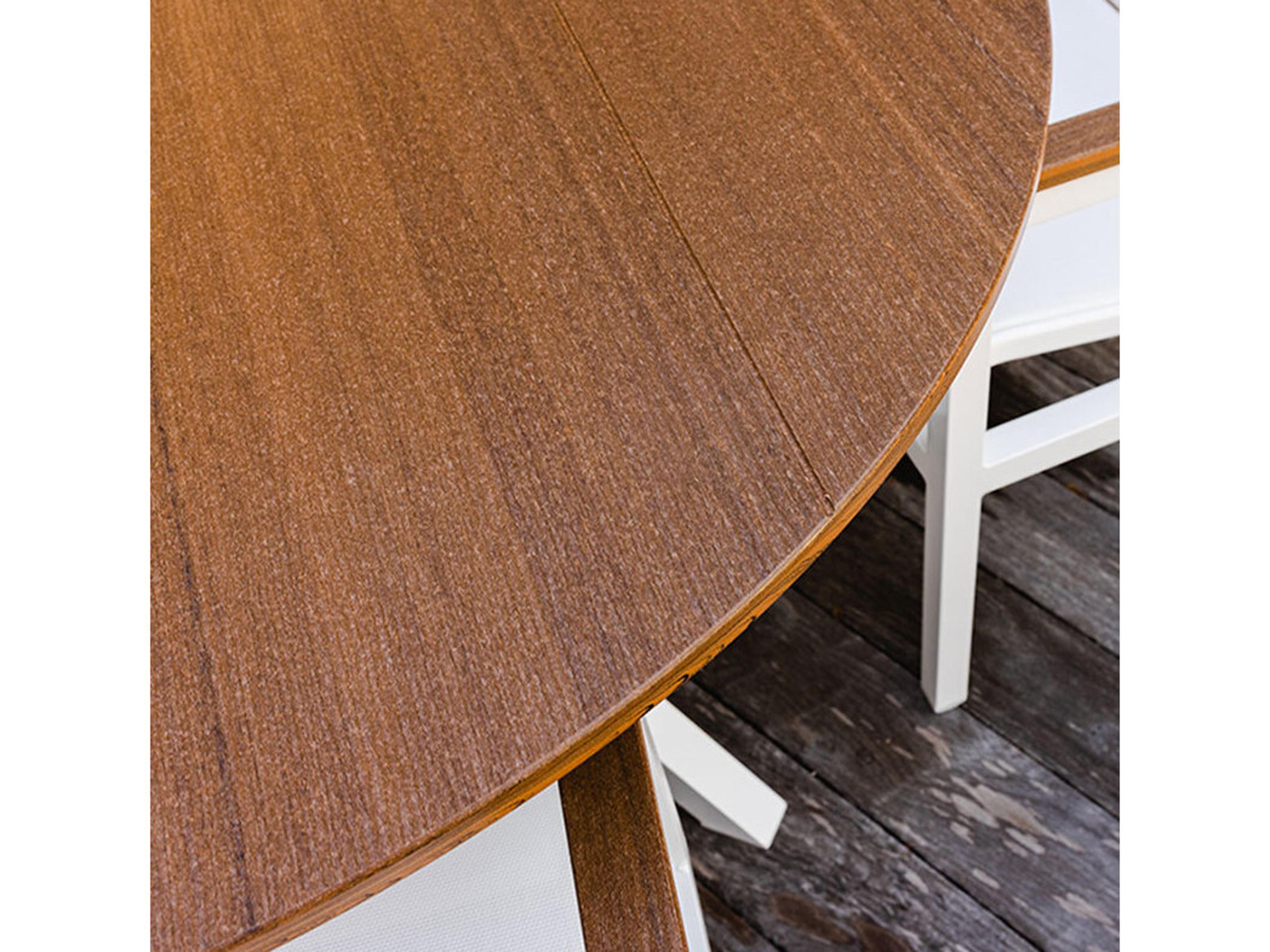 Windward Design Group Lexington Aluminum Round Outdoor Patio Counter Table with Umbrella Hole