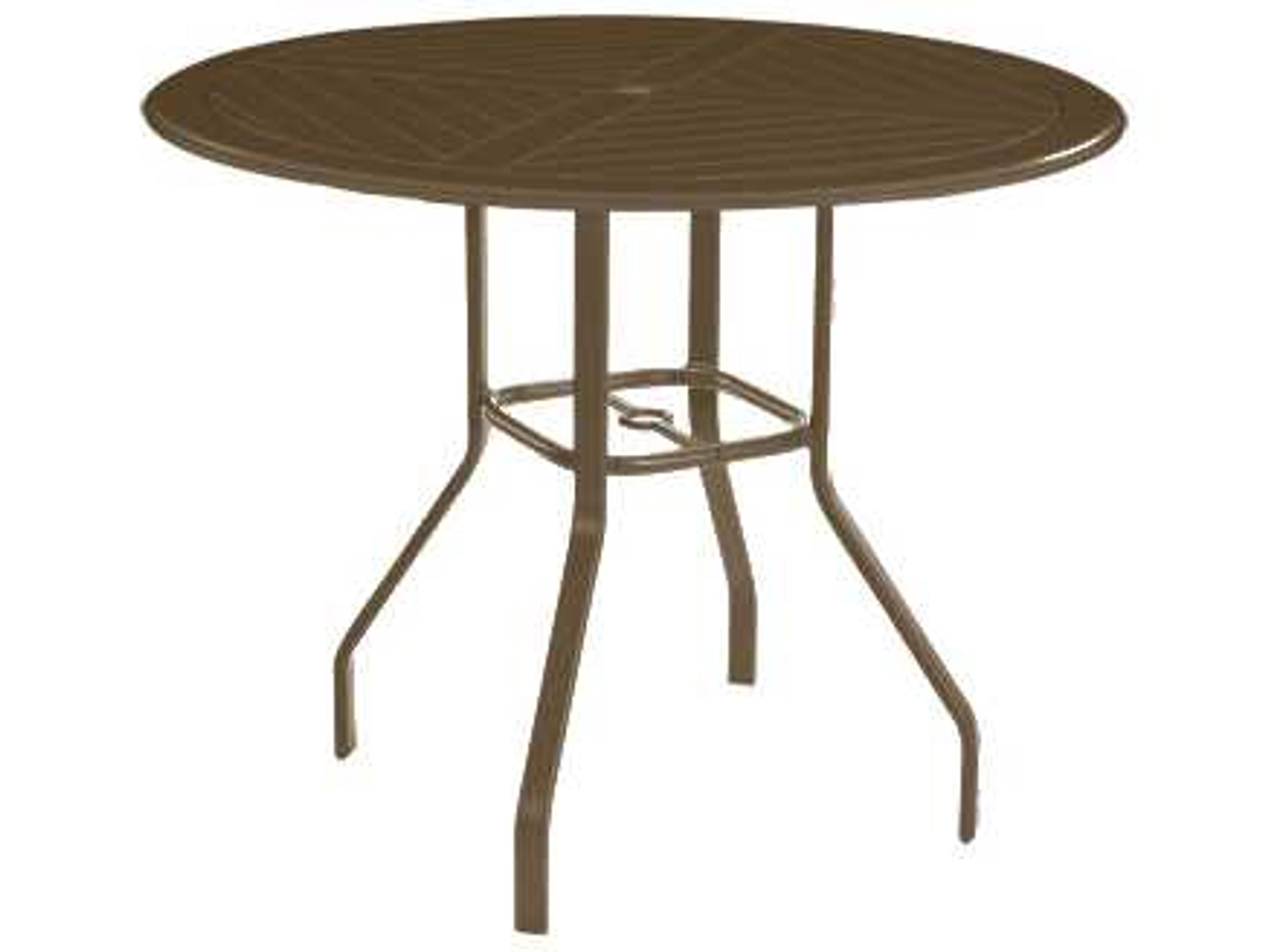 Newport MGP Round Balcony Table with Umbrella Hole