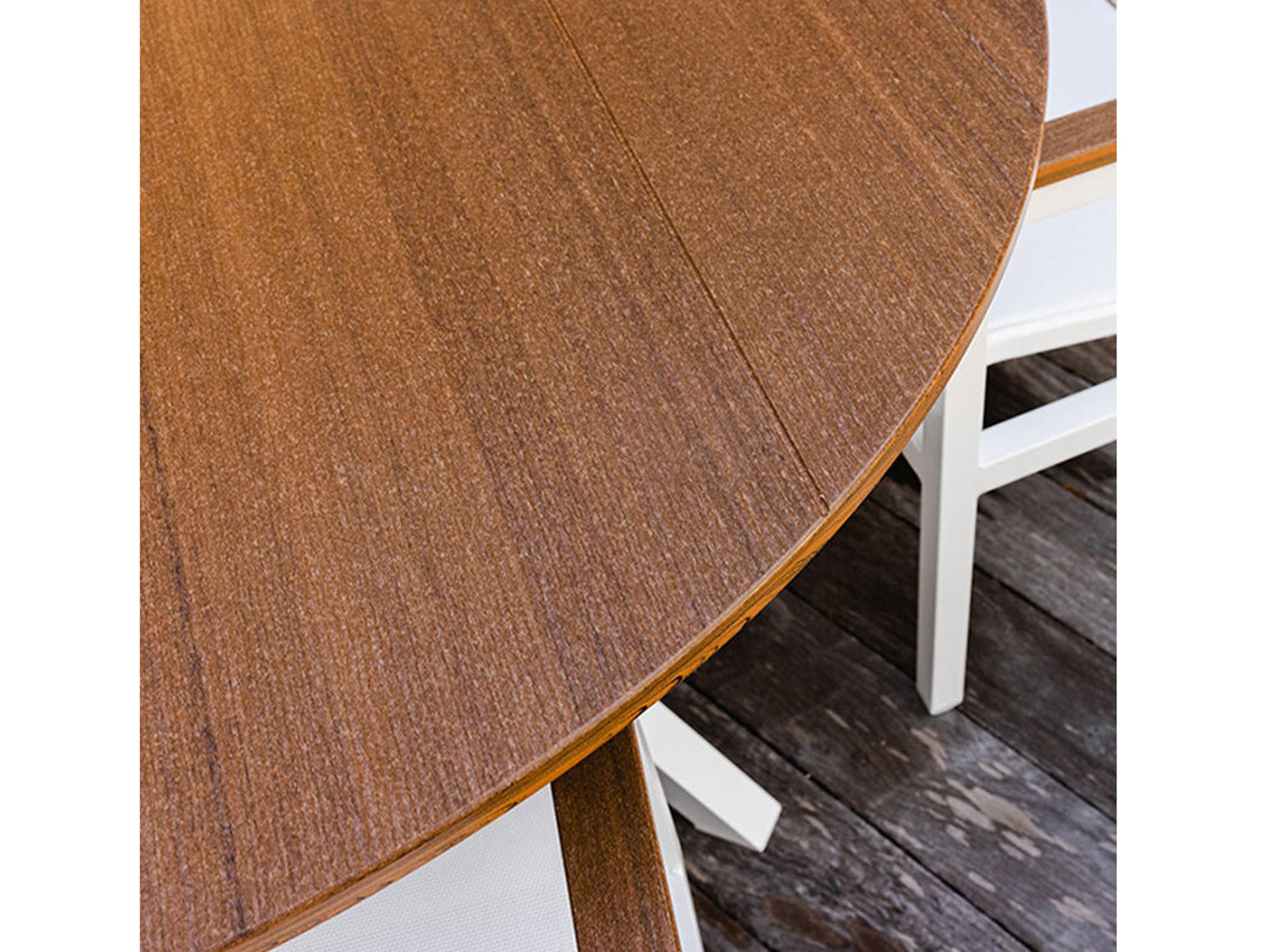 Windward Design Group Lexington Aluminum Round Outdoor Bar Table with Umbrella Hole