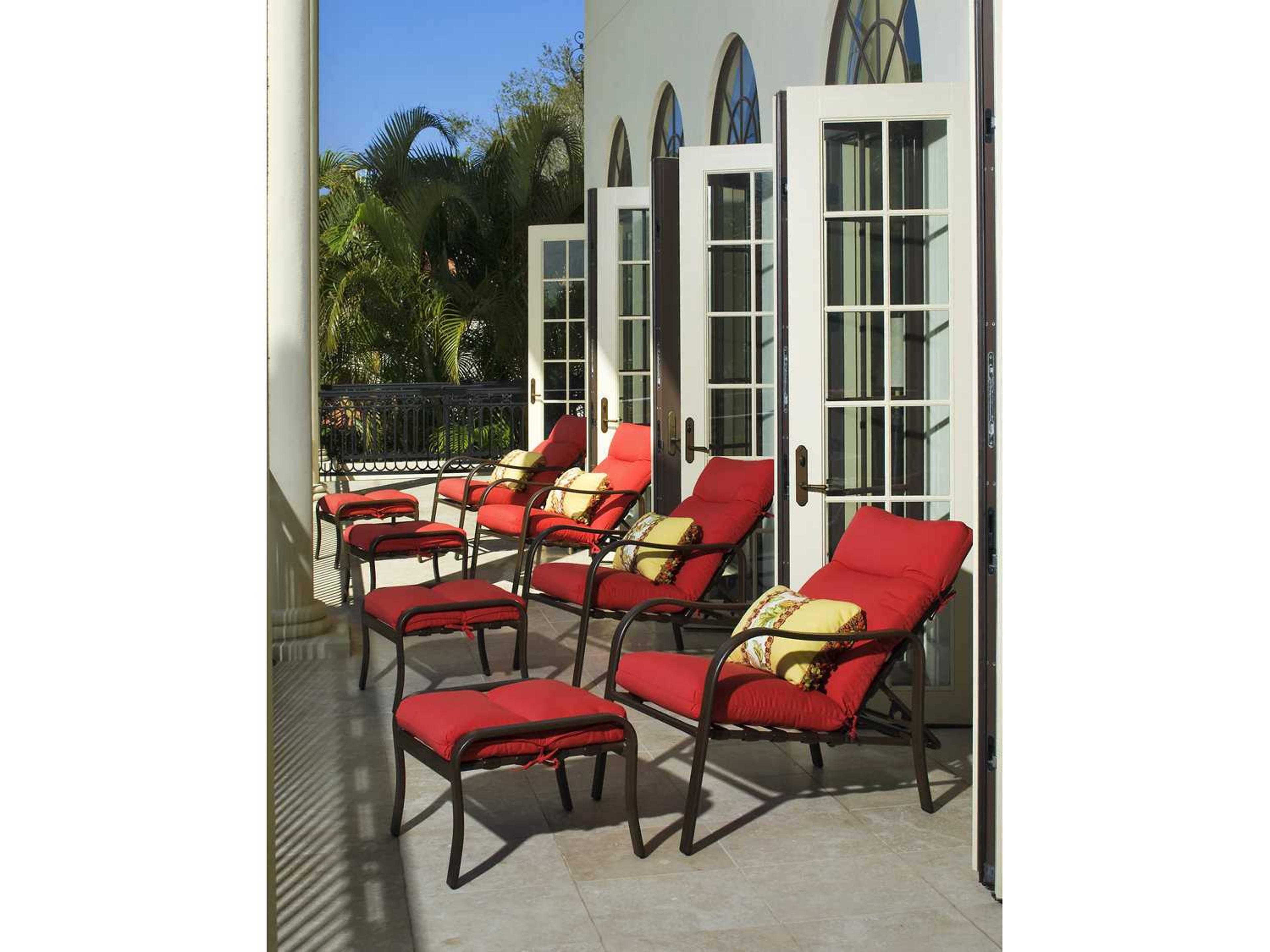 Sonata Cushion Aluminum Outdoor Lounge Set