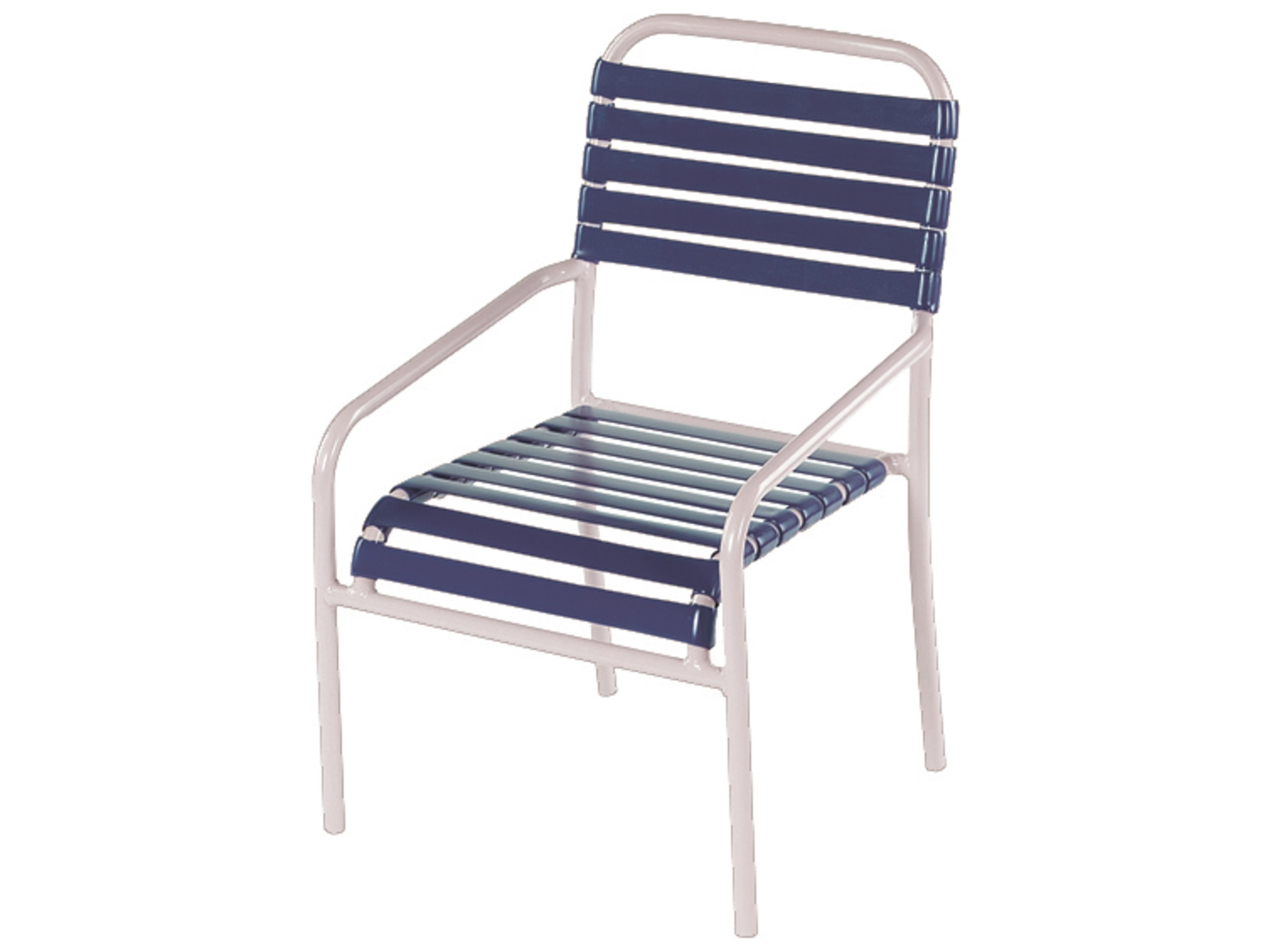 Aruba Strap Aluminum Stacking Outdoor Dining Chair
