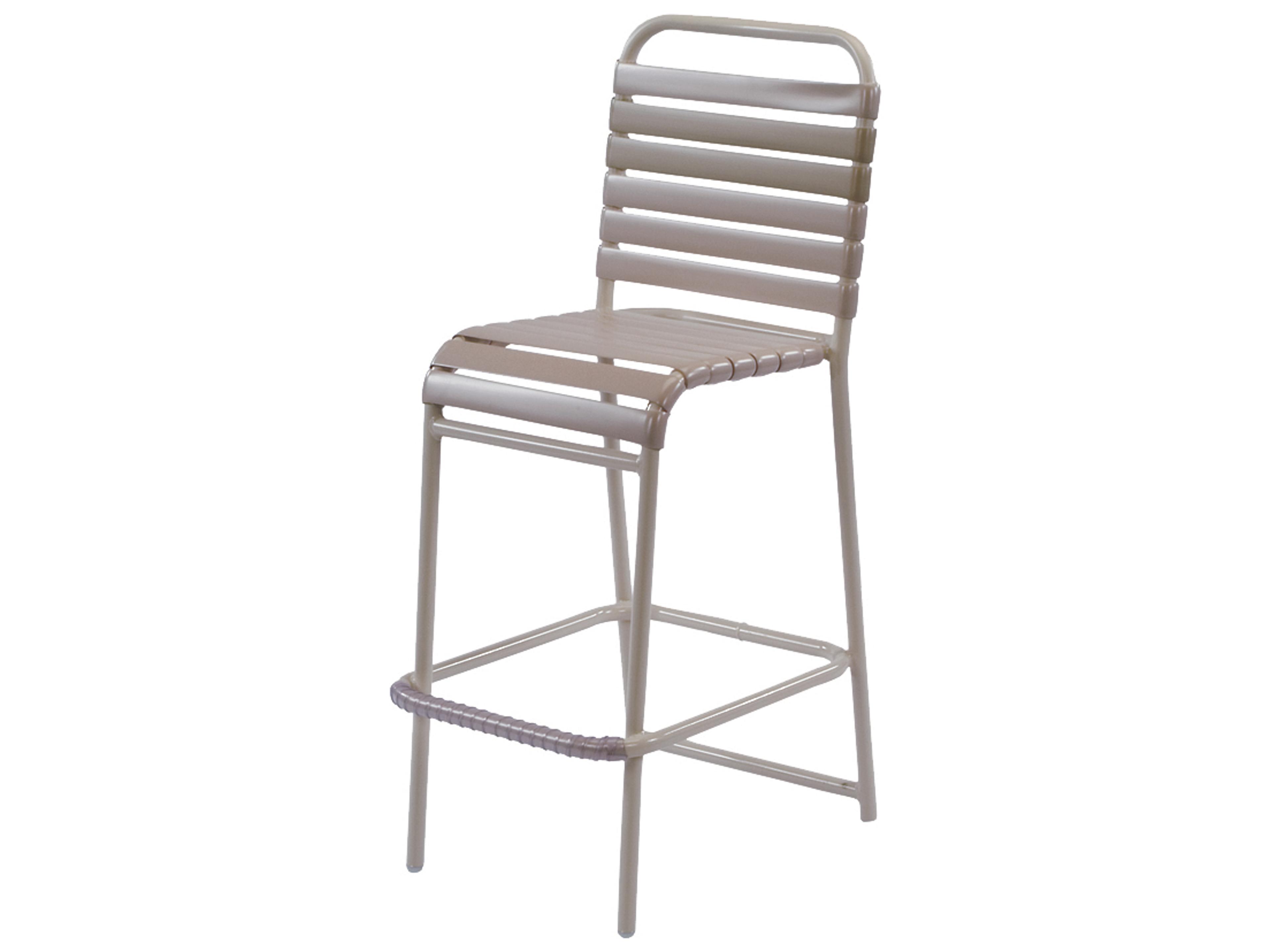 Country Club Strap Aluminum Outdoor Bar Chair