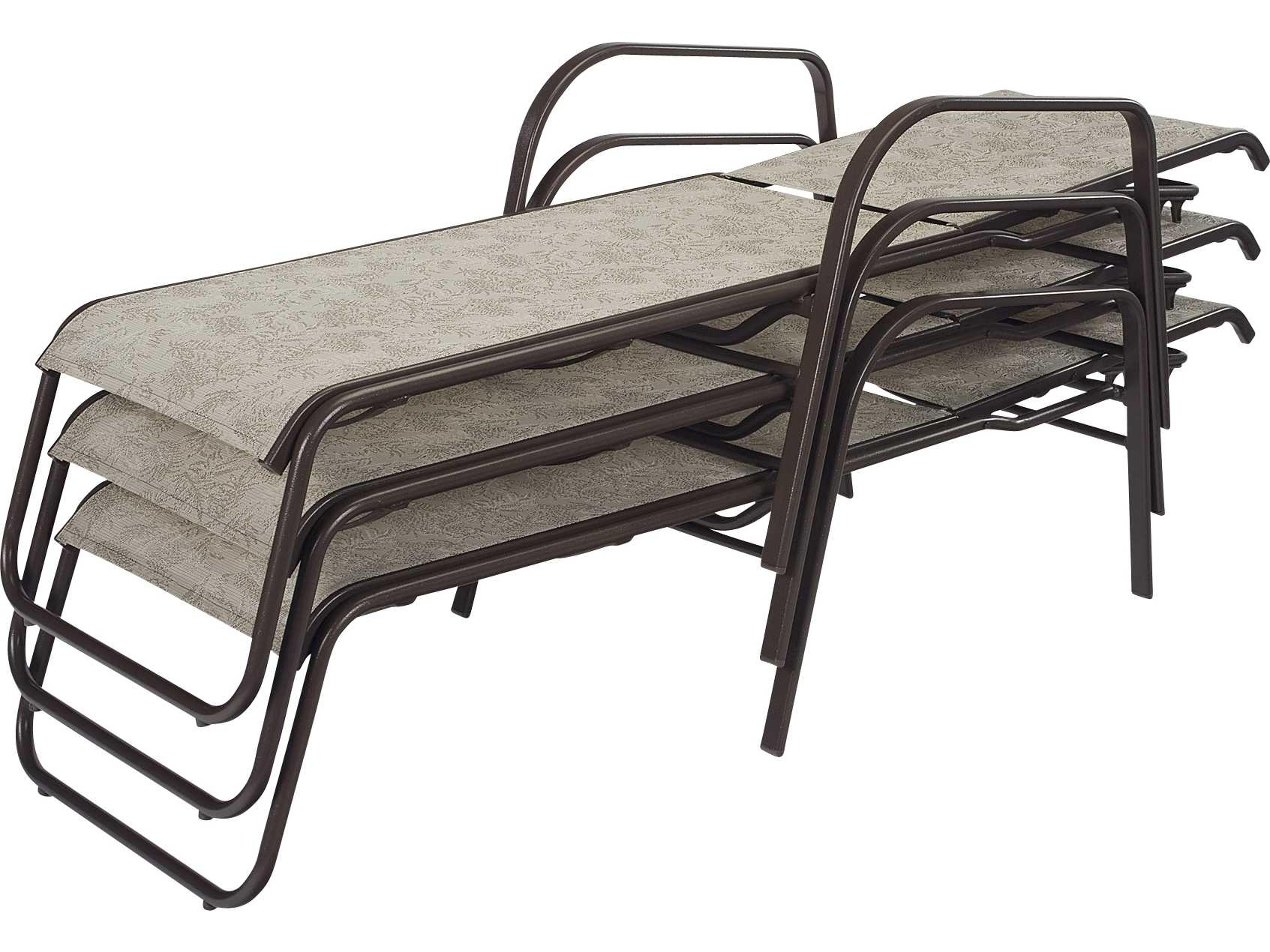 Windward Design Group Ocean Breeze Sling Aluminum Outdoor Patio Chaise Lounge