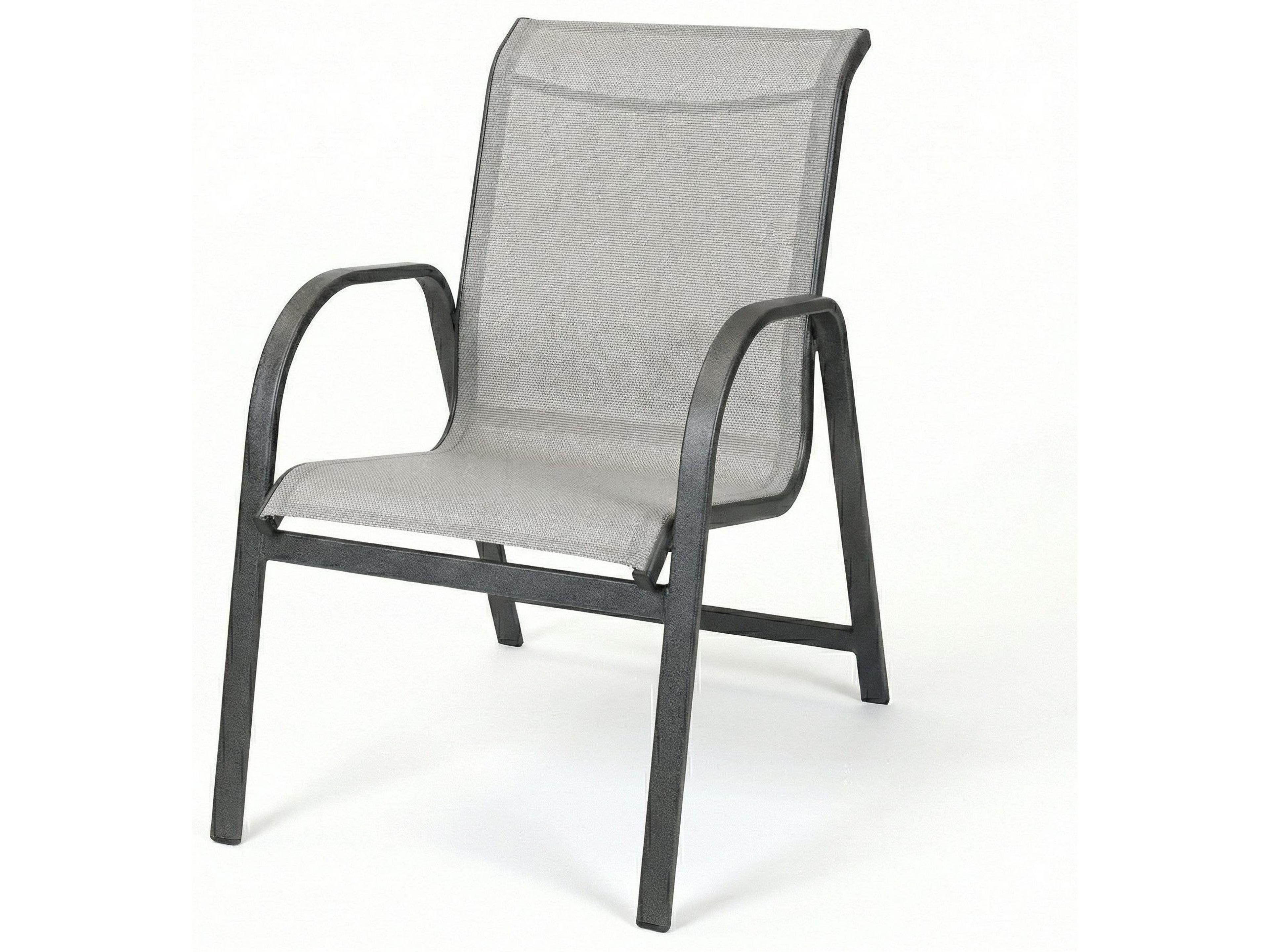 Ocean Breeze Sling Aluminum Outdoor Patio Dining Arm Chair
