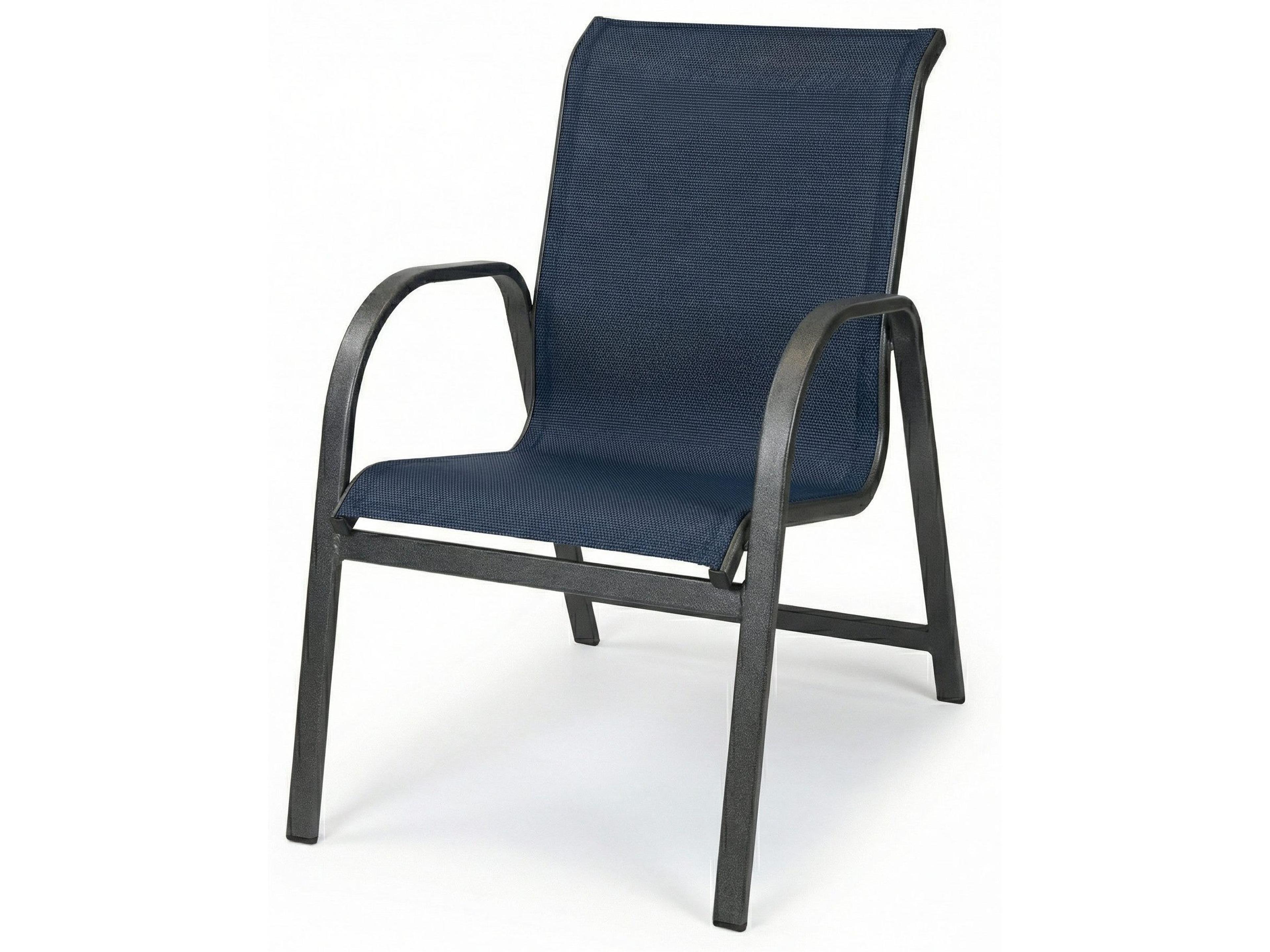 Windward Design Group Ocean Breeze Sling Aluminum Outdoor Patio Dining Arm Chair