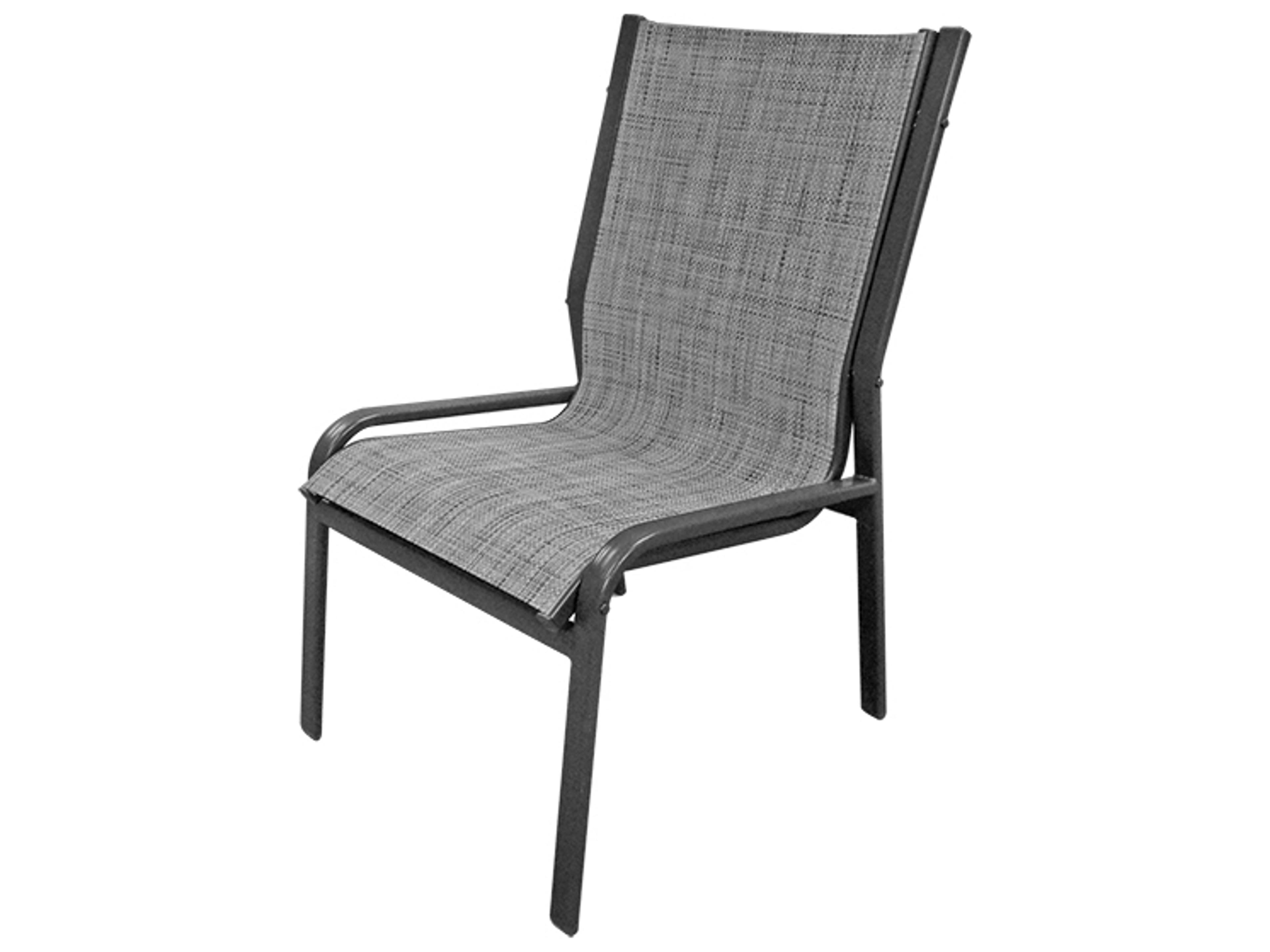 Ocean Breeze Sling Aluminum Armless Patio Dining Chair
