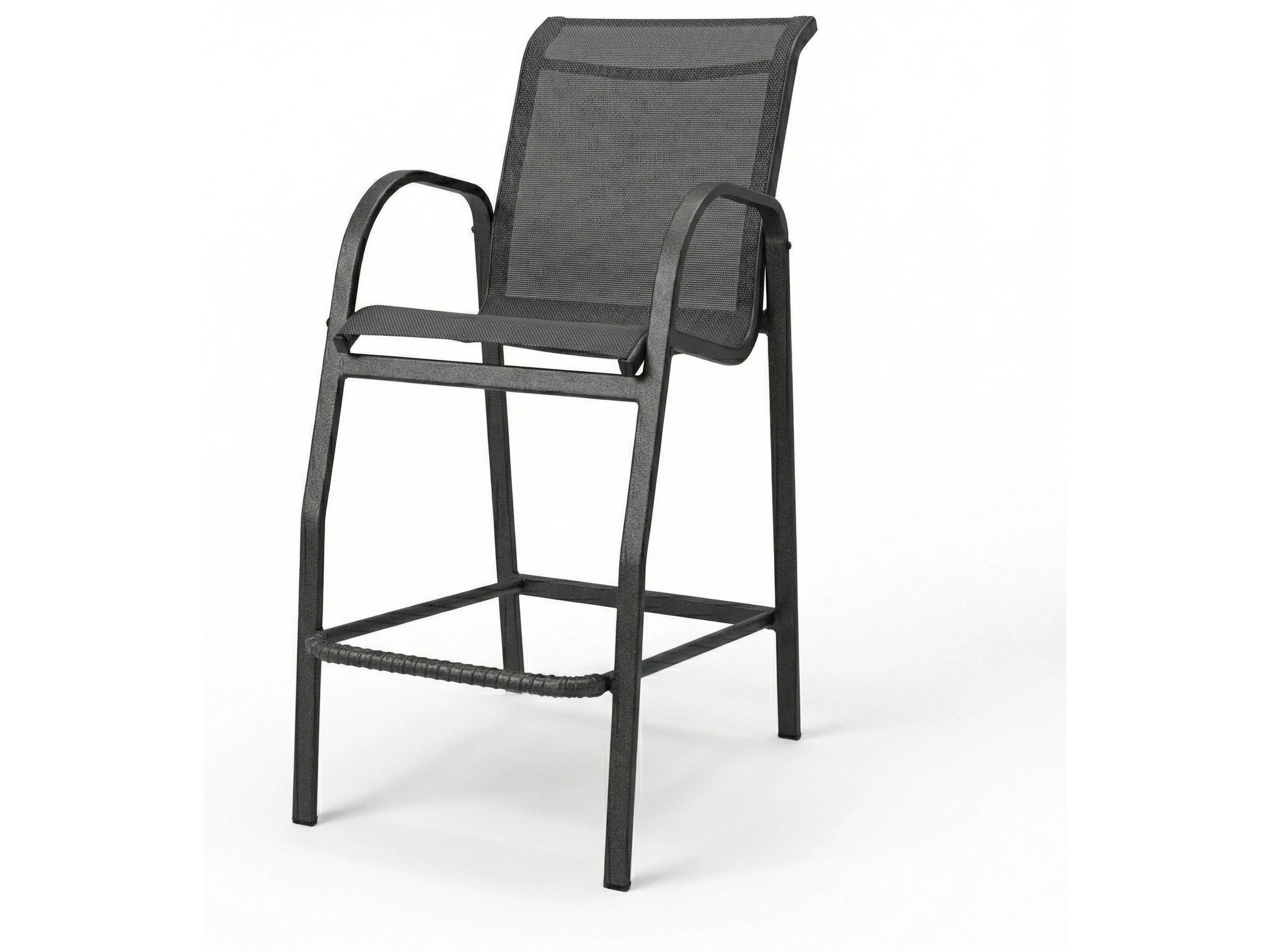 Windward Design Group Ocean Breeze Sling Aluminum Patio Bar Chair