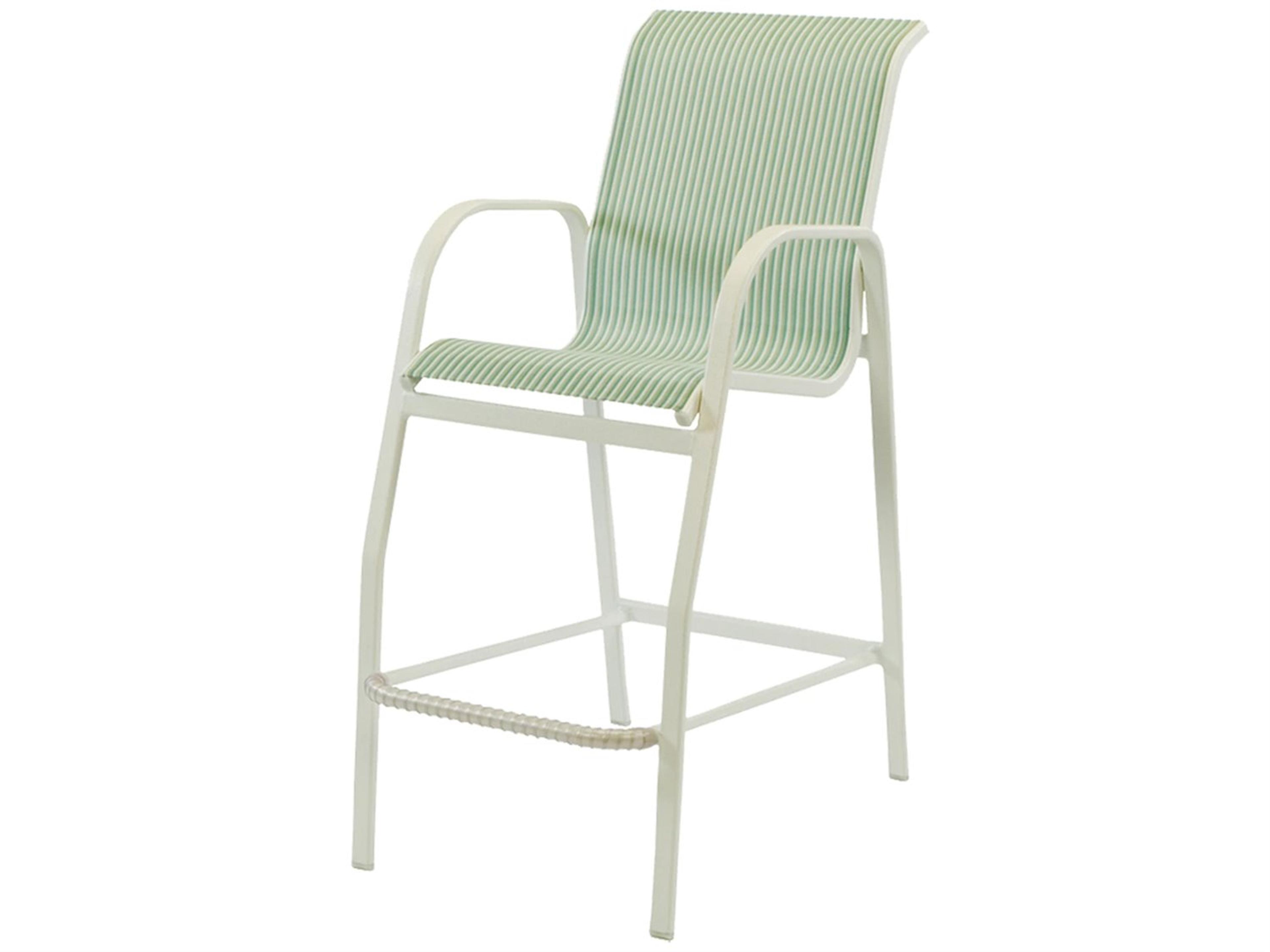 Ocean Breeze Sling Aluminum Outdoor Bar Chair