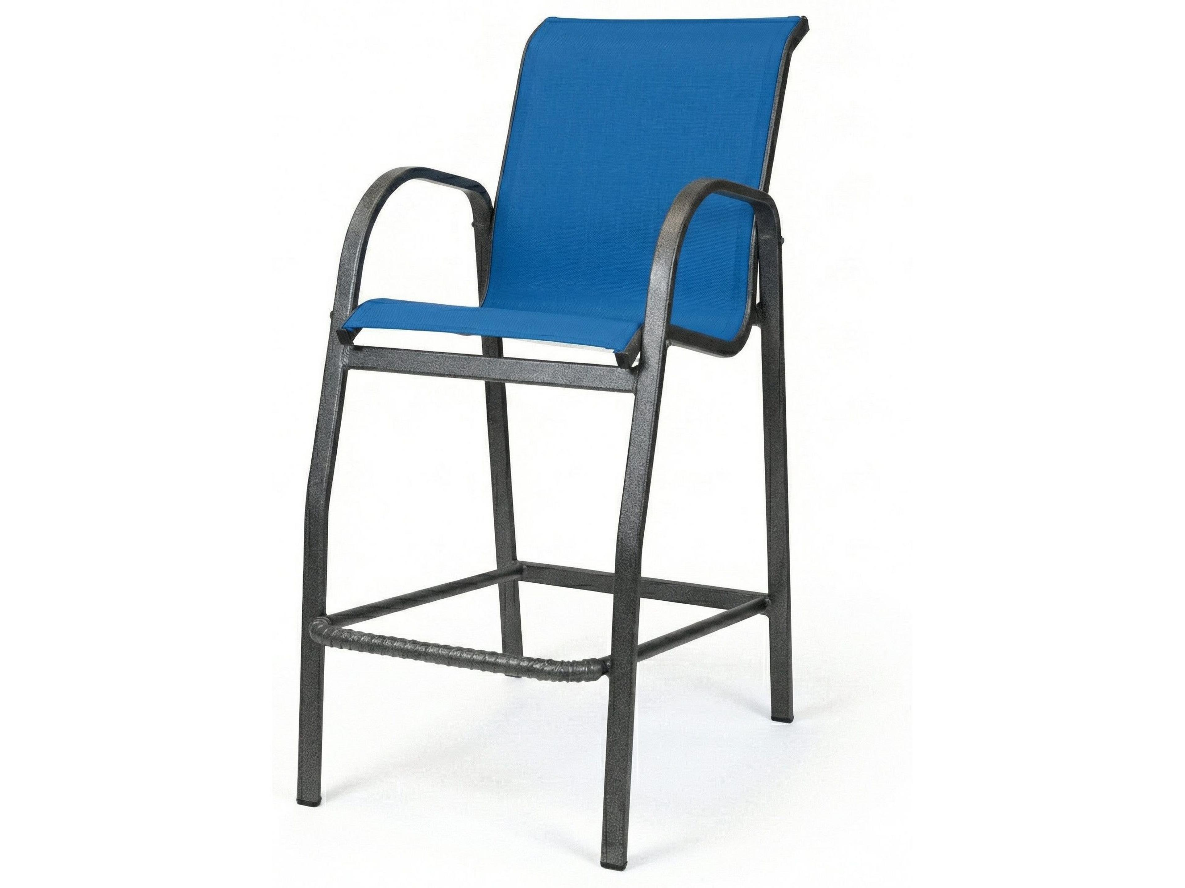 Windward Design Group Ocean Breeze Sling Aluminum Outdoor Bar Chair