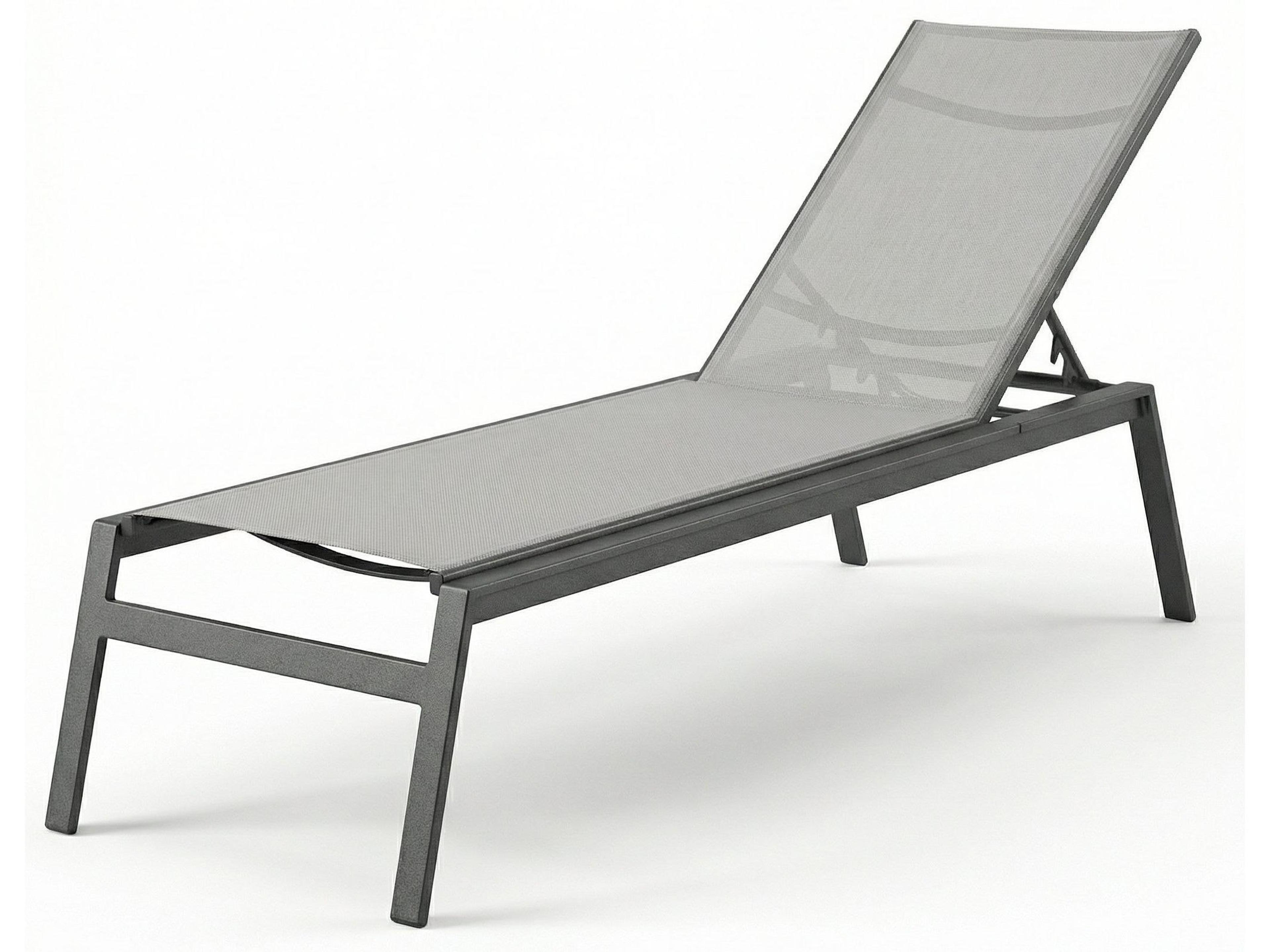 Skyway II Sling Aluminum Armless Outdoor Chaise Lounge
