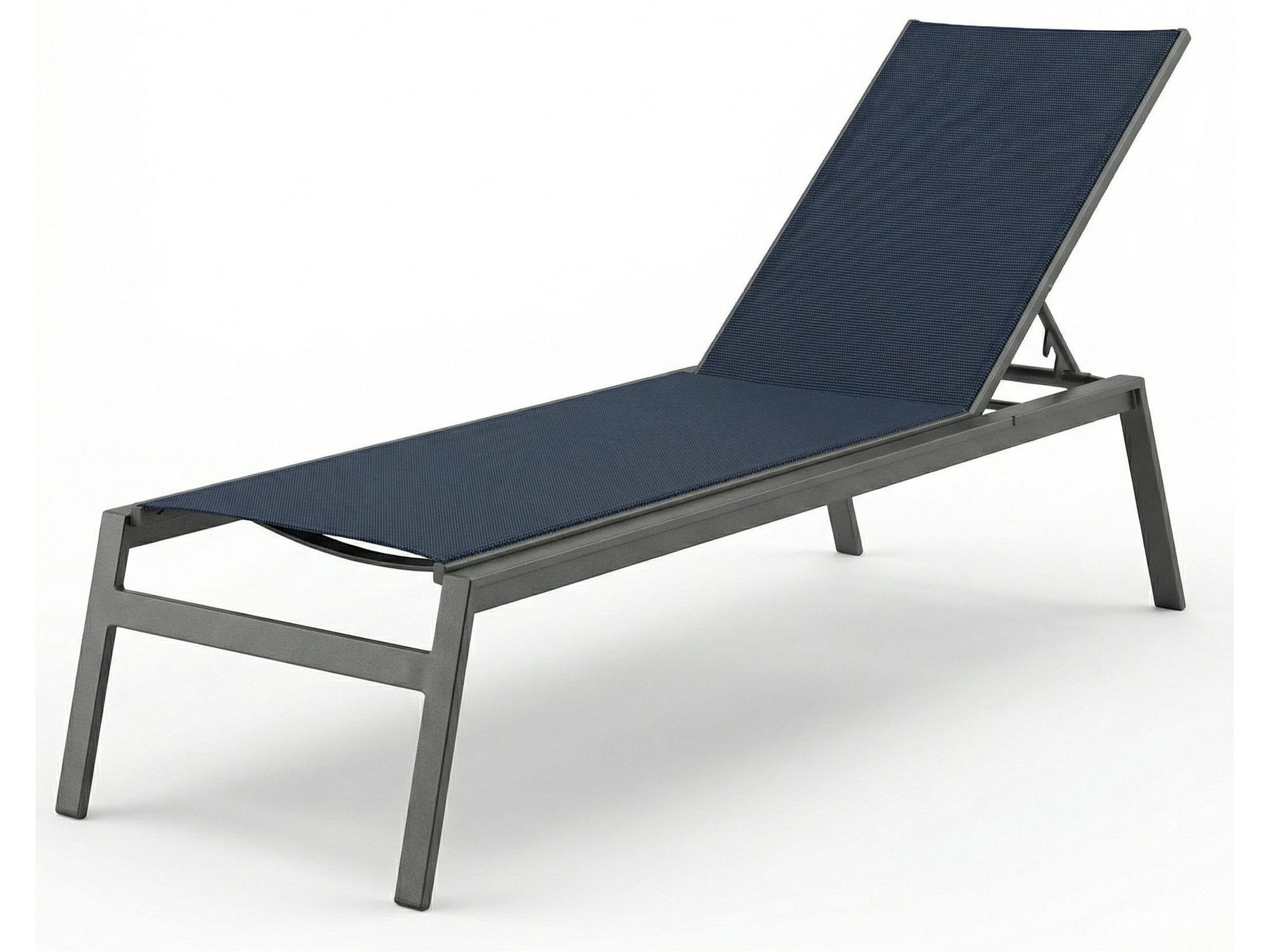 Windward Design Group Skyway II Sling Aluminum Armless Outdoor Chaise Lounge