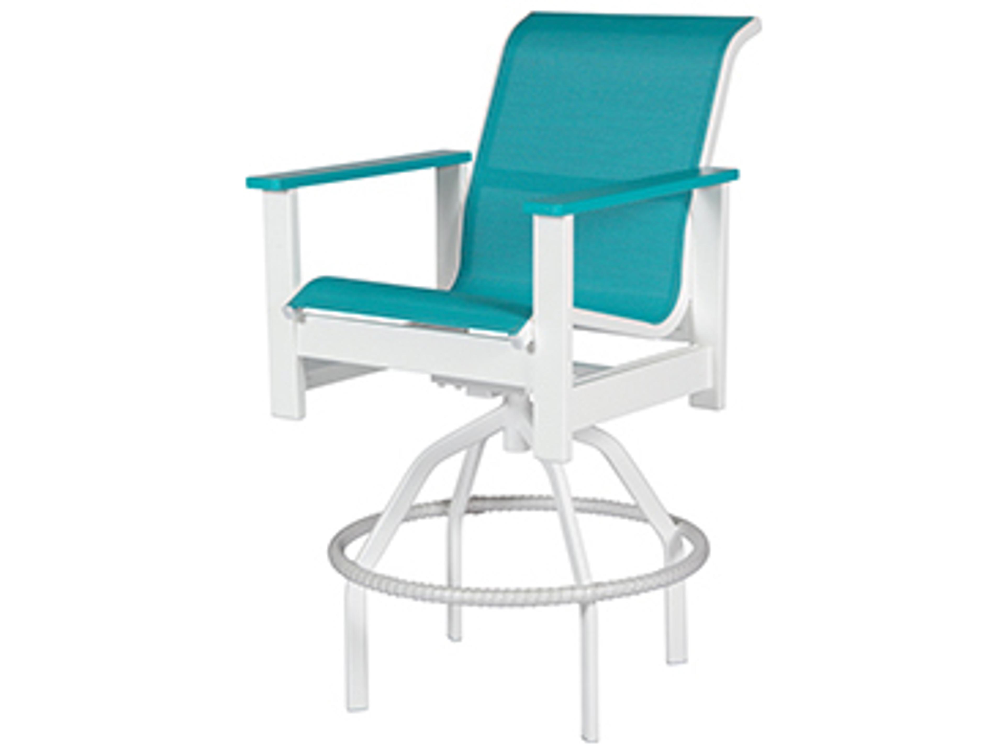 Kingston Sling Mgp Swivel Patio Bar Chair