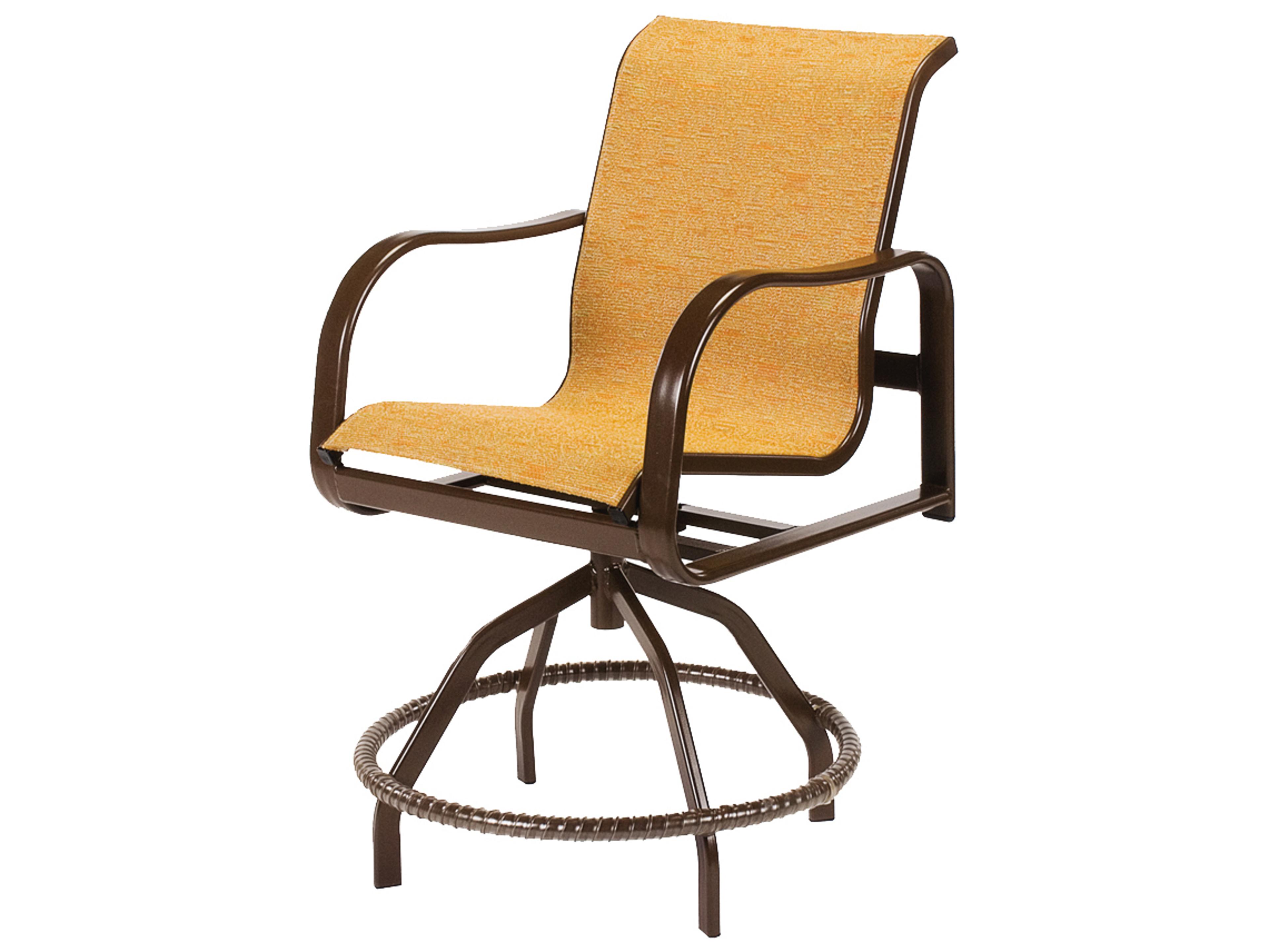 Sonata Sling Aluminum Swivel Balcony Chair