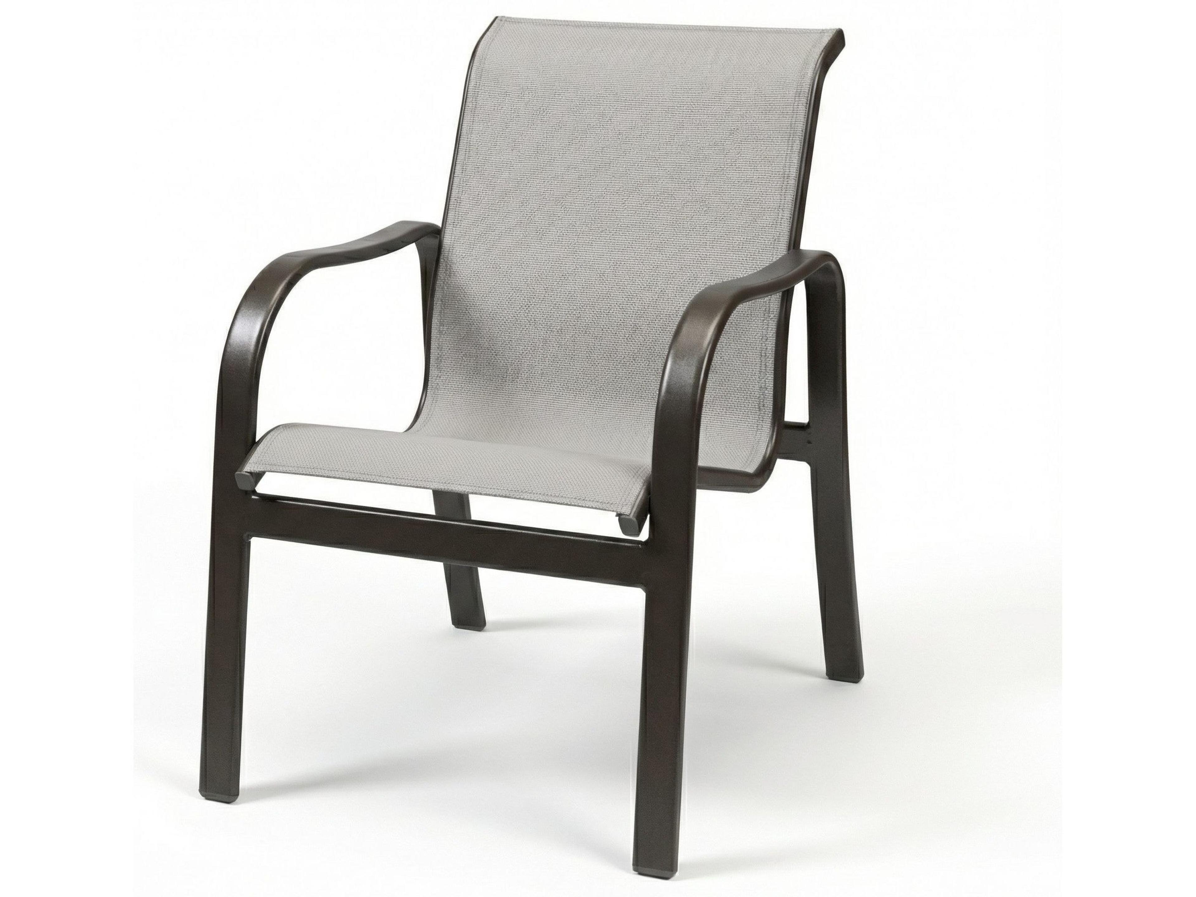 Sonata Sling Aluminum Outdoor Patio Dining Arm Chair