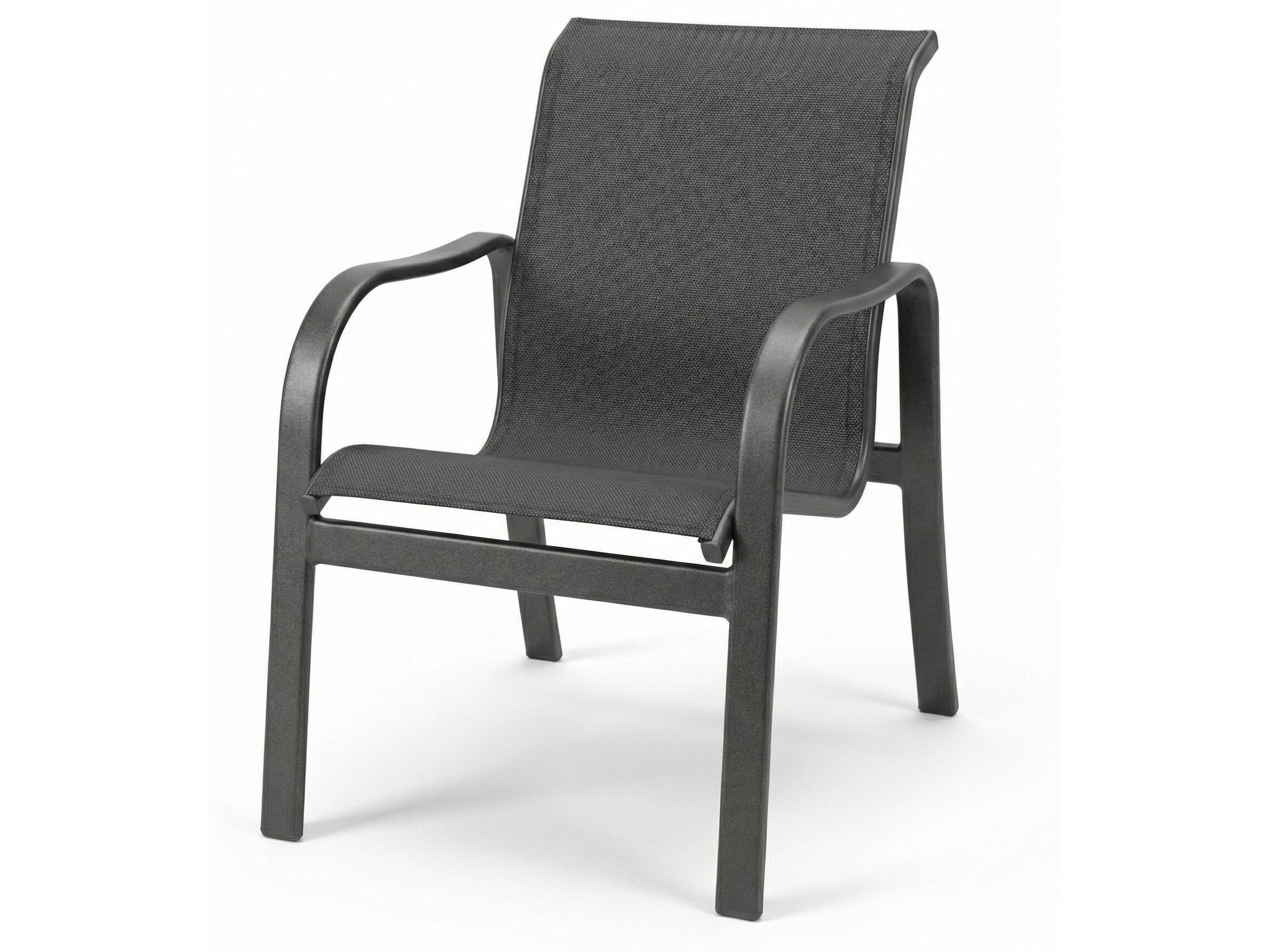 Windward Design Group Sonata Sling Aluminum Outdoor Patio Dining Arm Chair