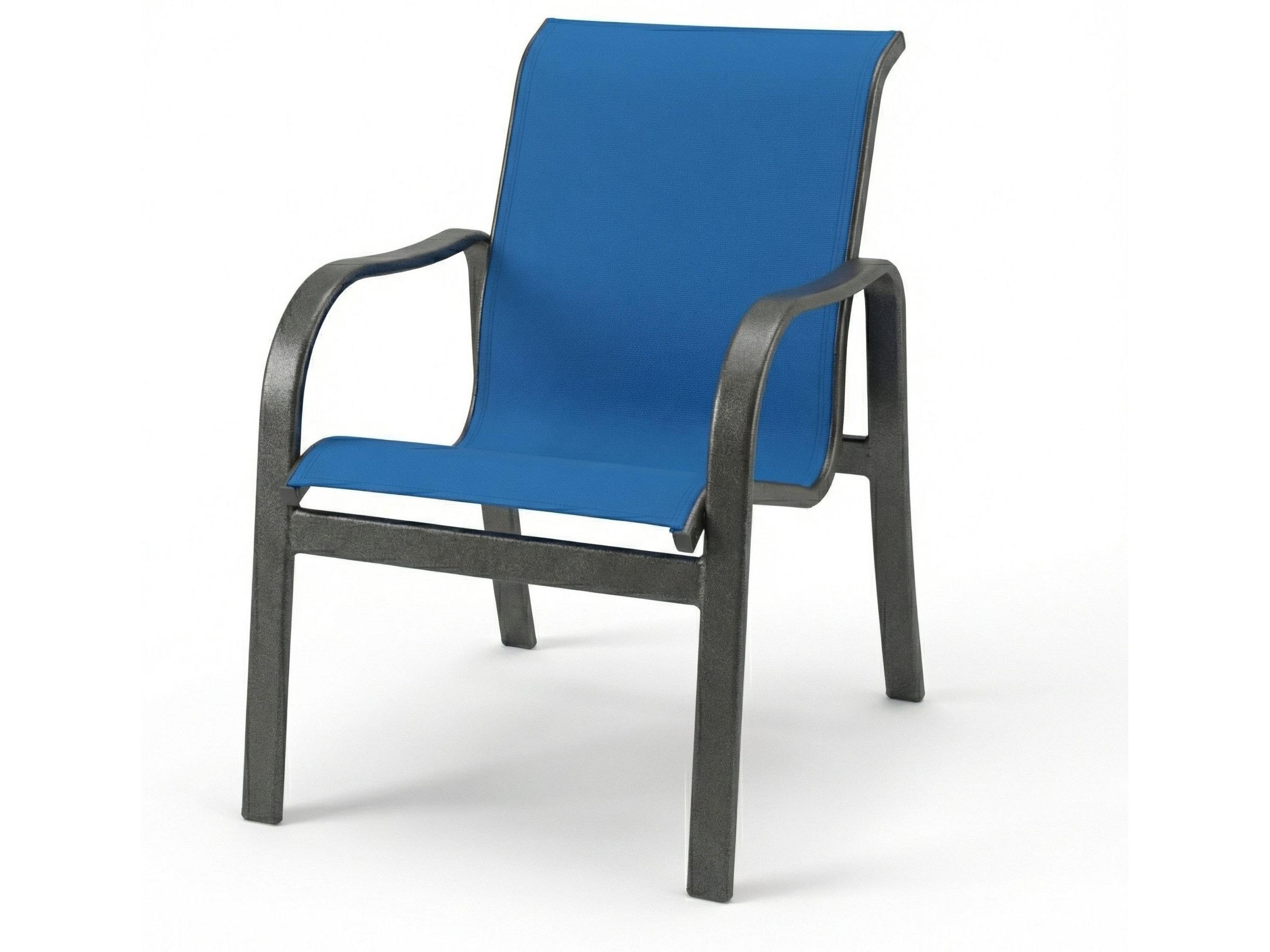 Windward Design Group Sonata Sling Aluminum Outdoor Patio Dining Arm Chair