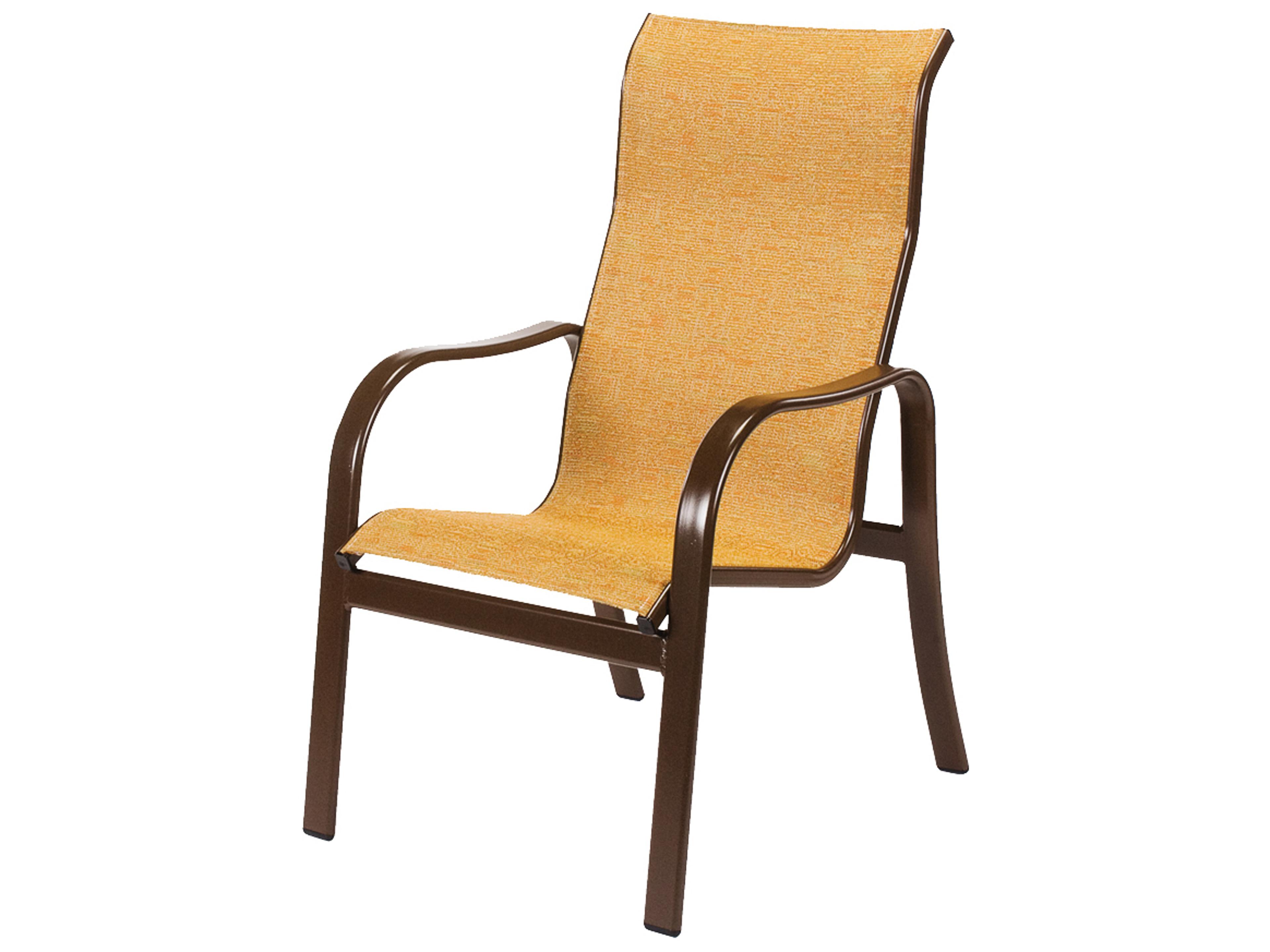 Sonata Sling Aluminum High Back Outdoor Dining Chair