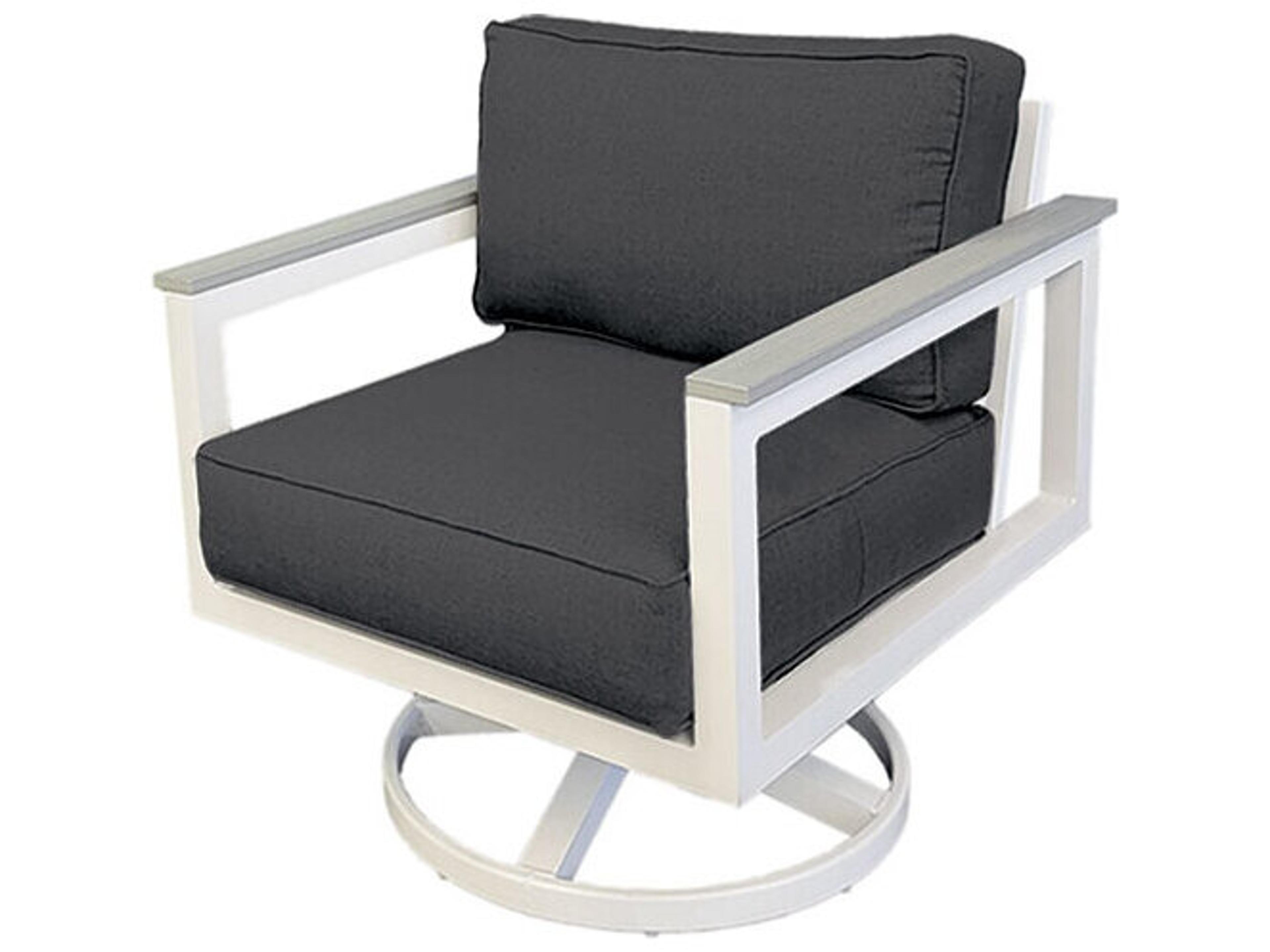 Juno II Deep Seating Aluminum Swivel Rocker Outdoor Lounge Chair