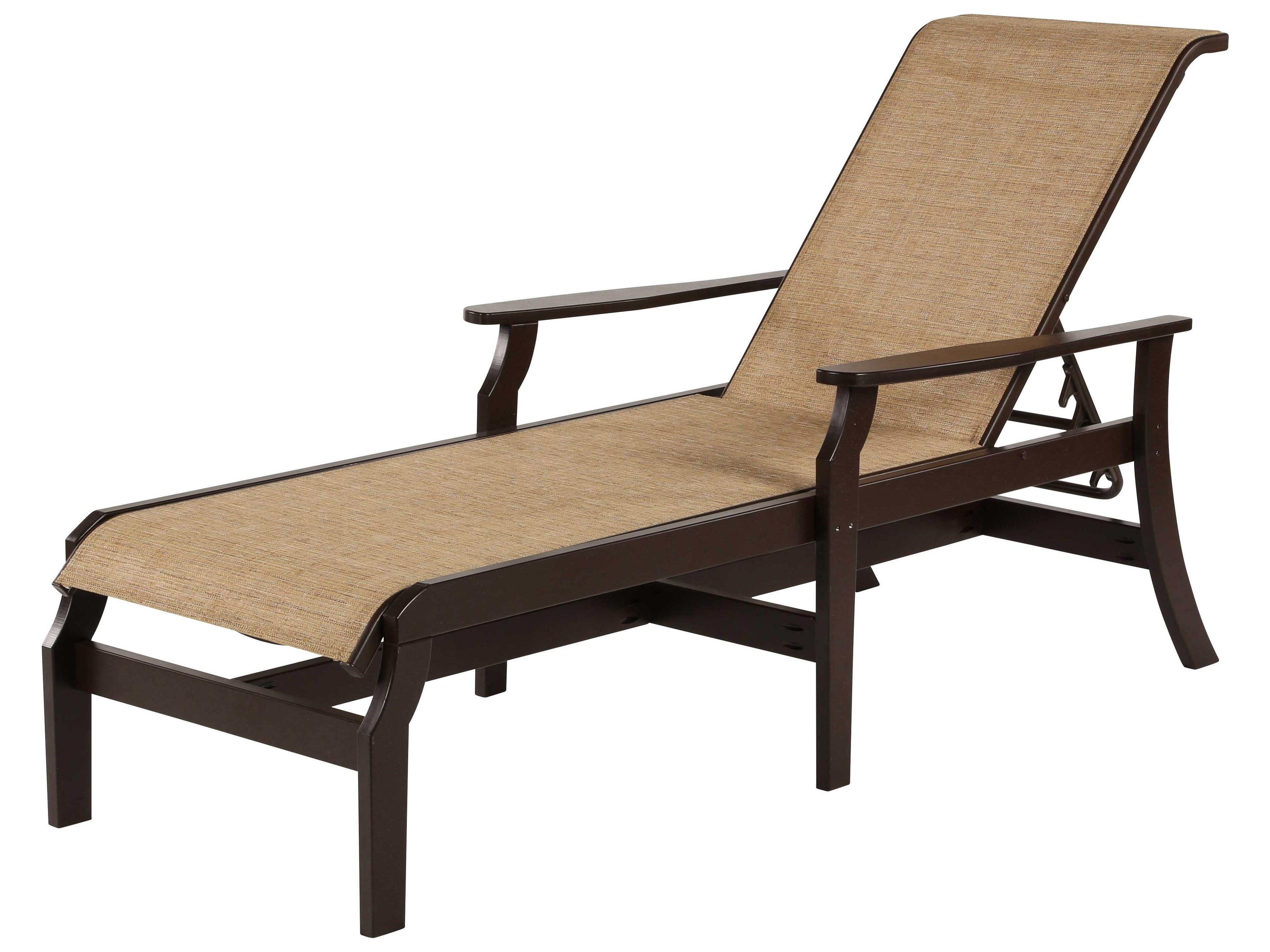 Covina Sling Mgp Patio Chaise Lounge with arms
