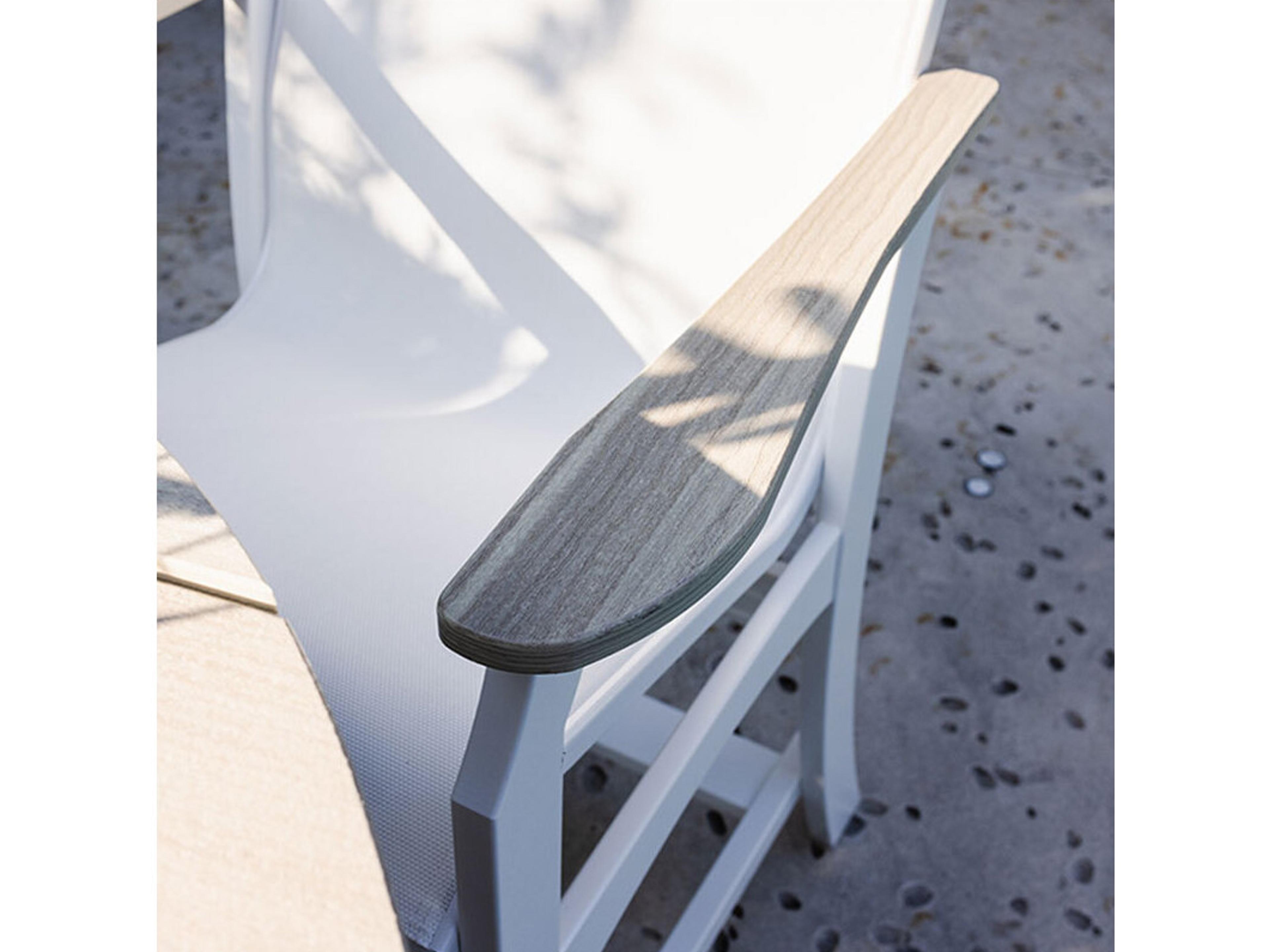 Windward Design Group Covina Sling MGP Arm High Back Swivel Rocker Outdoor Patio Dining Chair