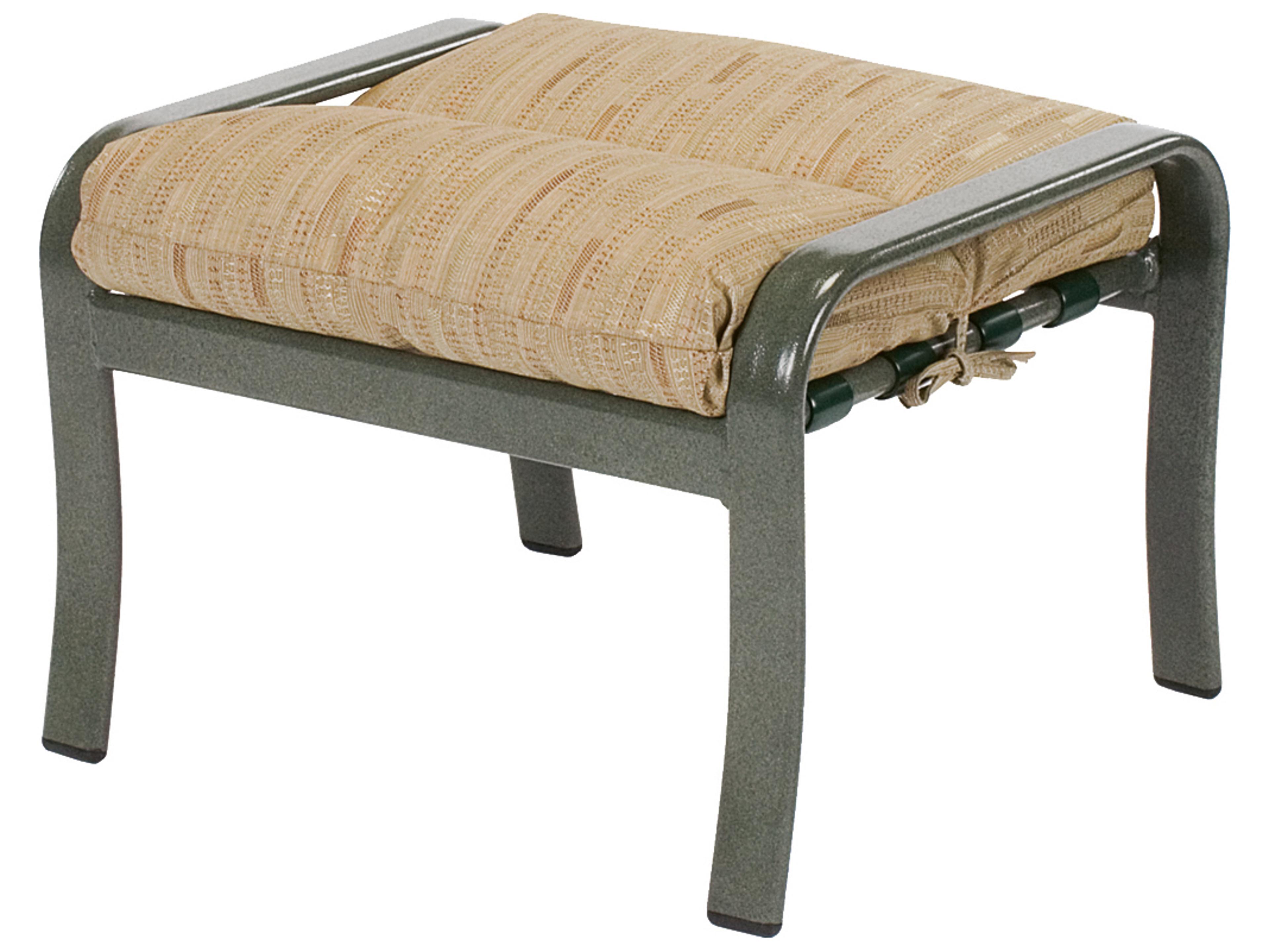Sonata Cushion Aluminum Patio Ottoman