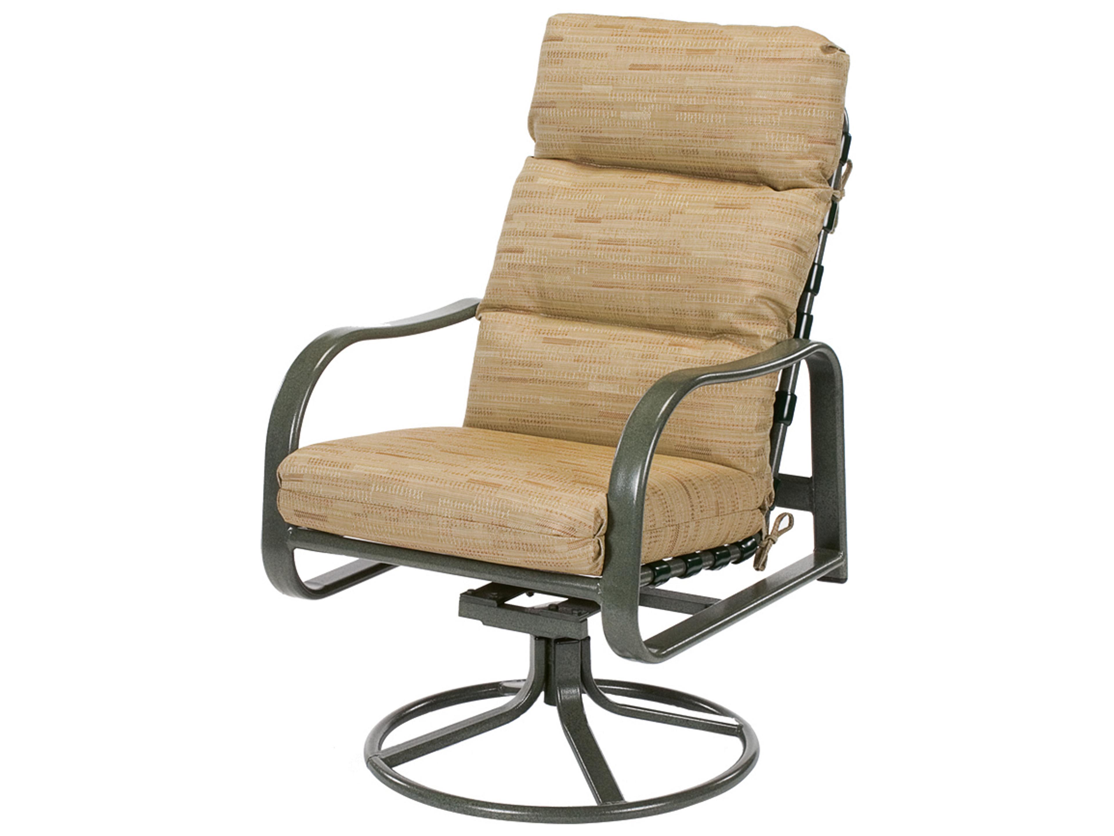 Sonata Cushion Aluminum Dining Swivel Rocker