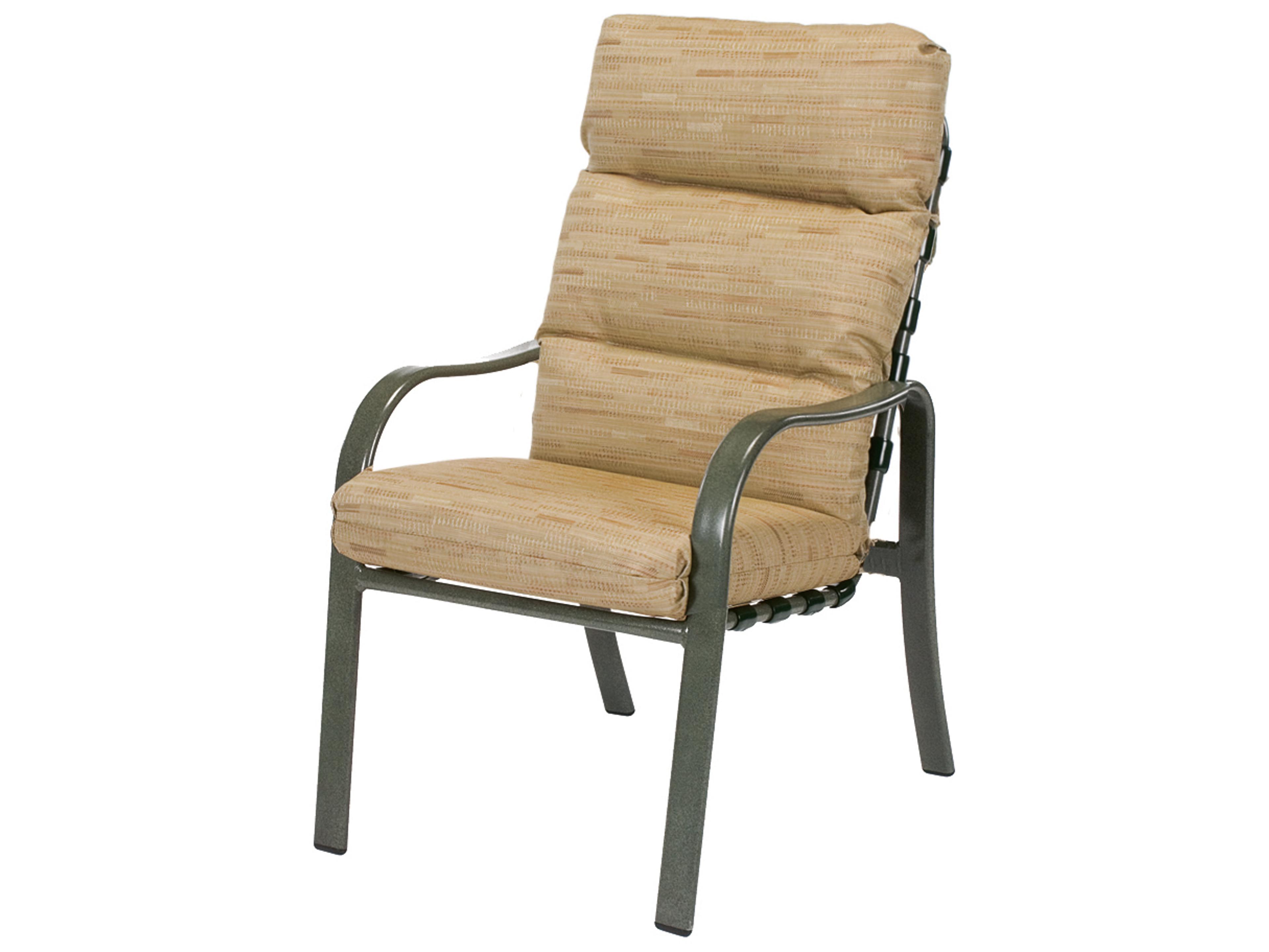 Sonata Cushion Aluminum Patio Dining Arm Chair