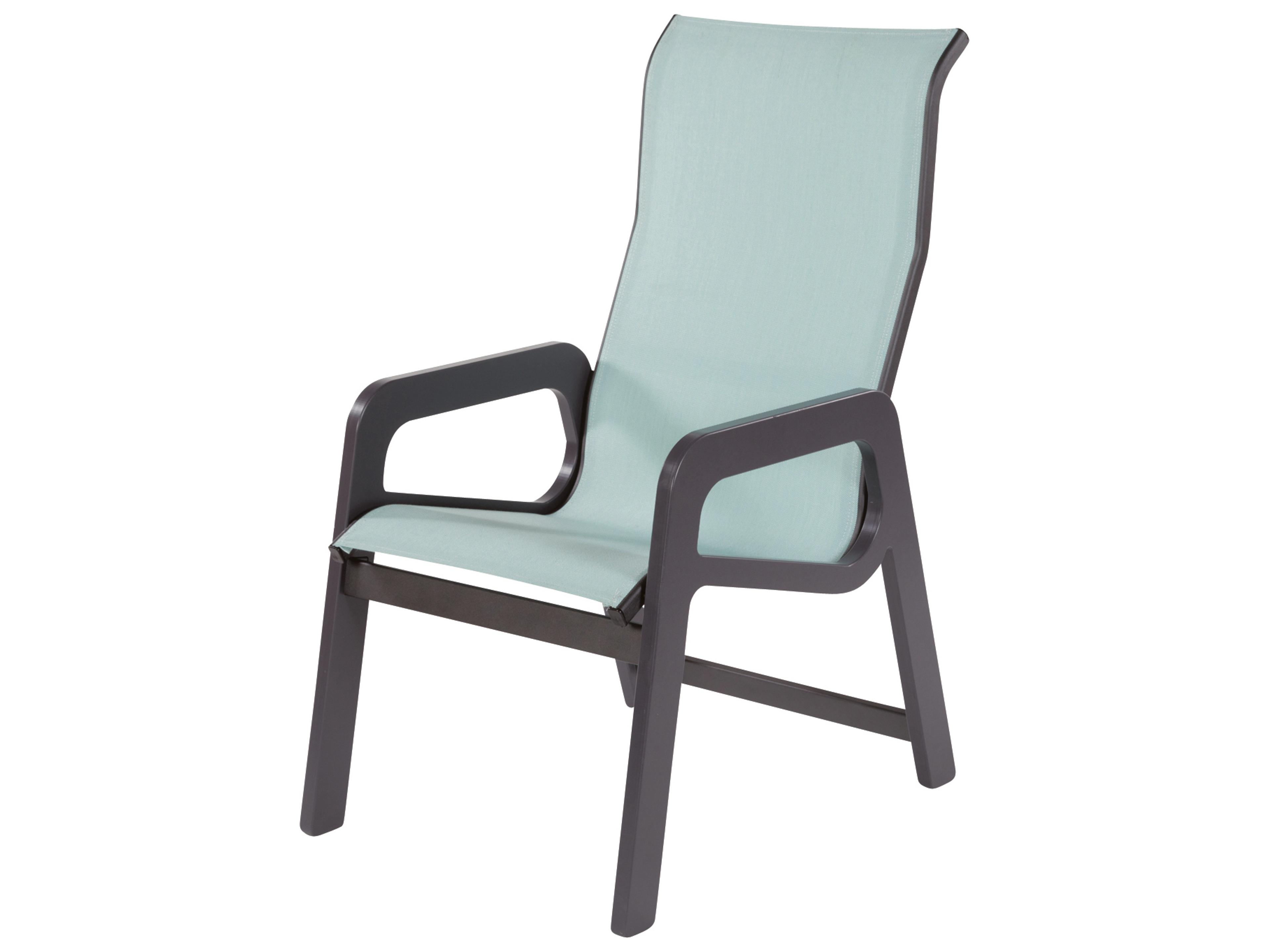 Malibu Sling MGP High Back Patio Dining Arm Chair