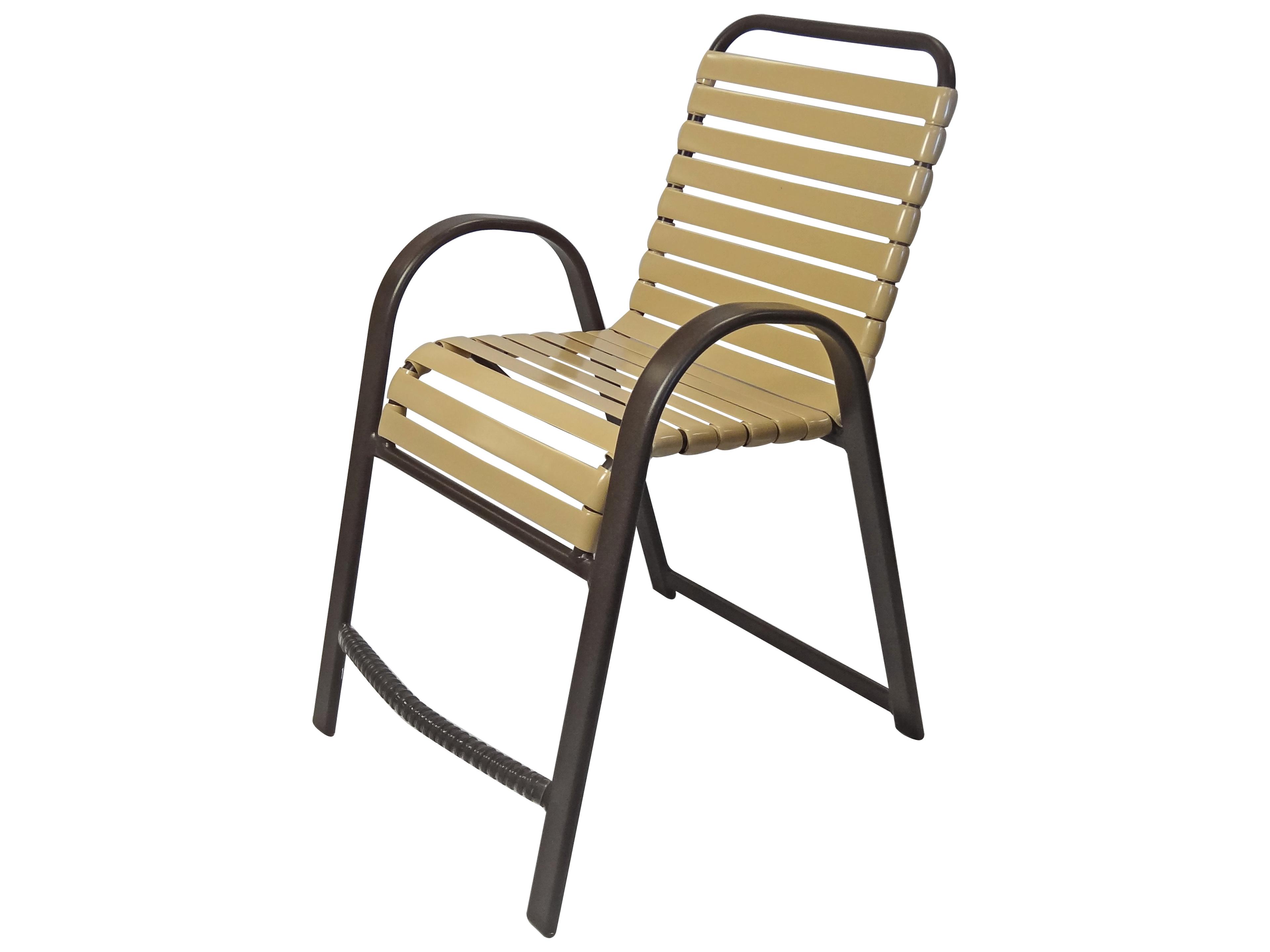 Anna Maria Strap Aluminum Stacking Balcony Chair