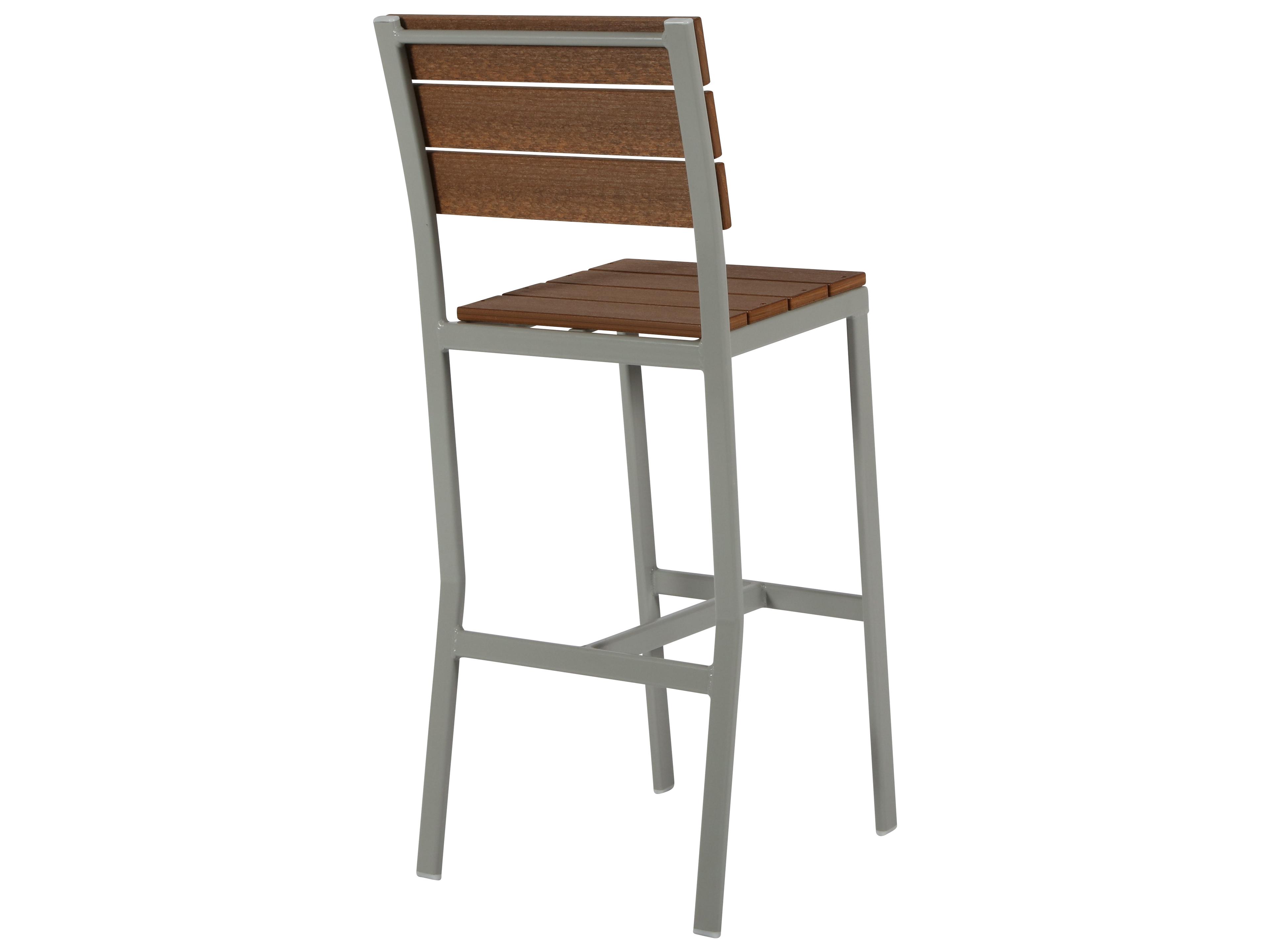 Windward Design Group Bermuda MGP Aluminum Stacking Outdoor Patio Bar Side Chair