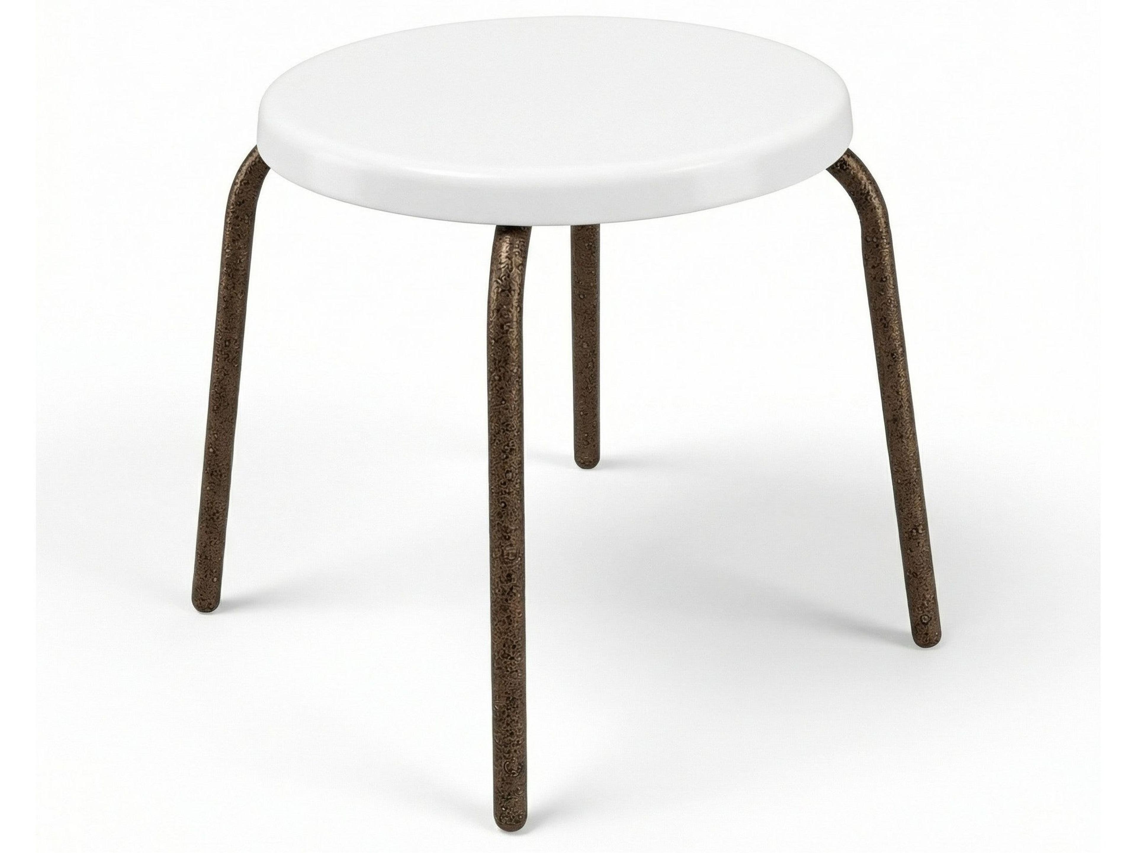 Windward Design Group Fiberglass Top Aluminum Round Patio End Table