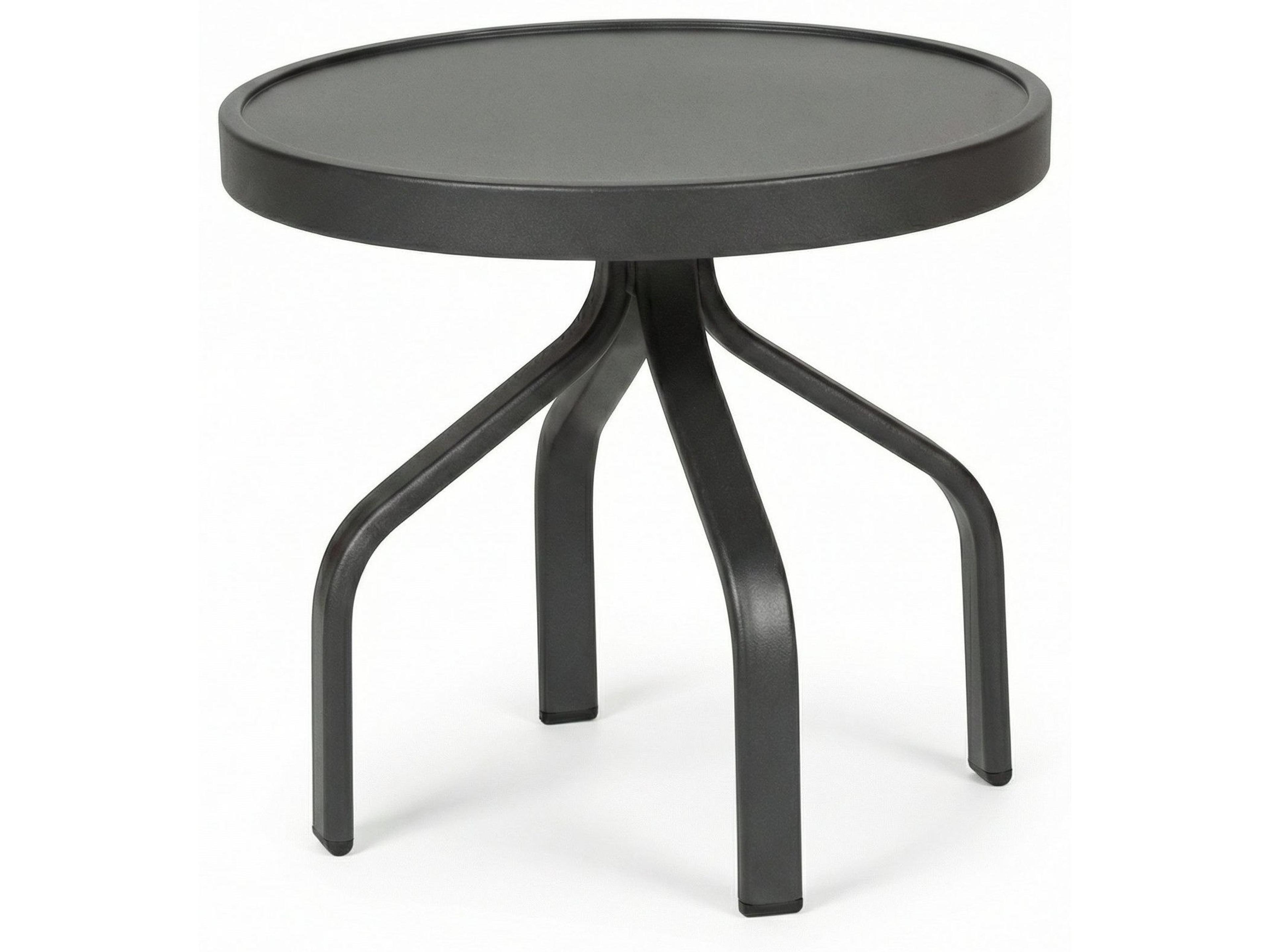 Avalon II Aluminum Round Patio End Table