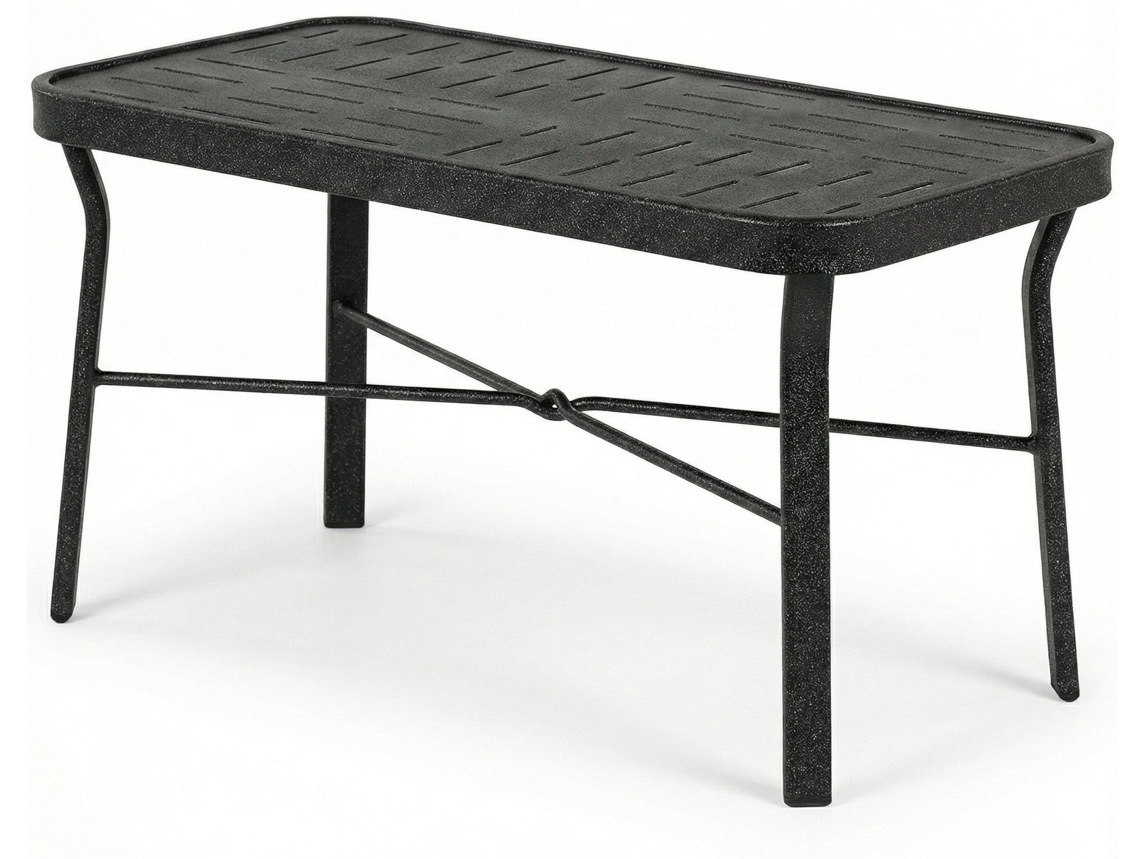 Windward Design Group Napa Punched Aluminum Rectangular Patio Coffee Table