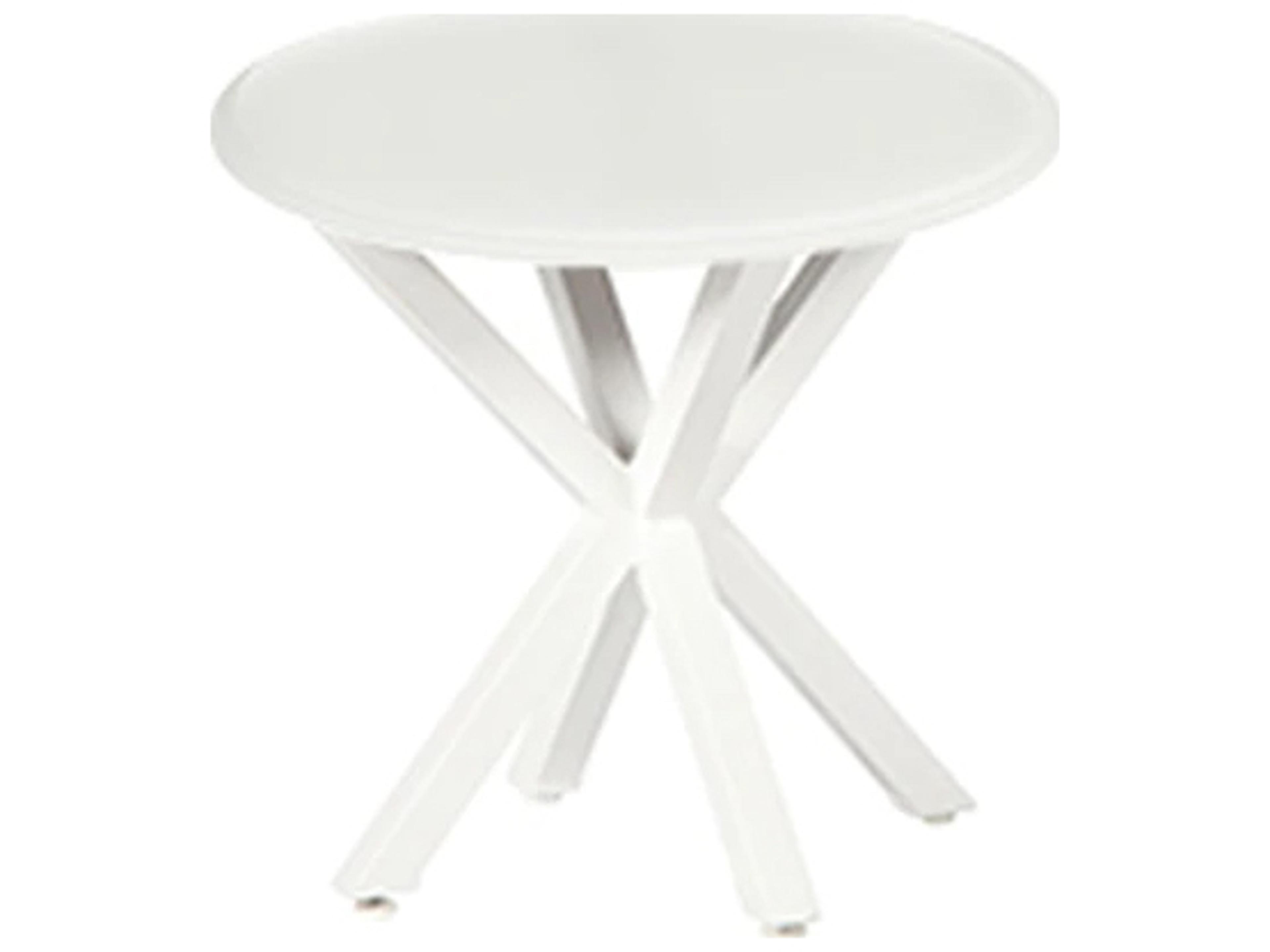 Newport MGP Tables Recycled Plastic Round Outdoor End Table