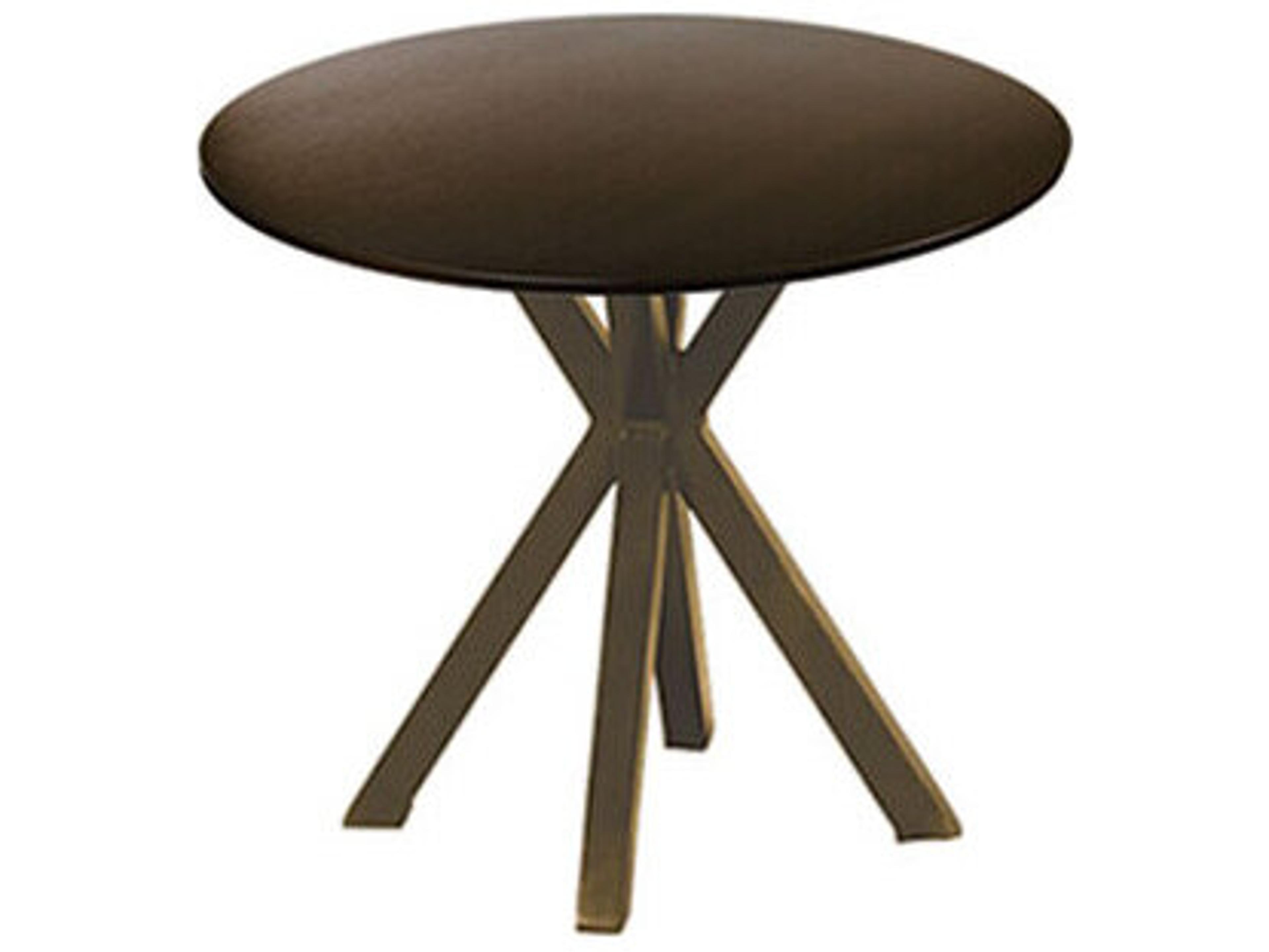 Raleigh Aluminum Round Outdoor Patio Side Table