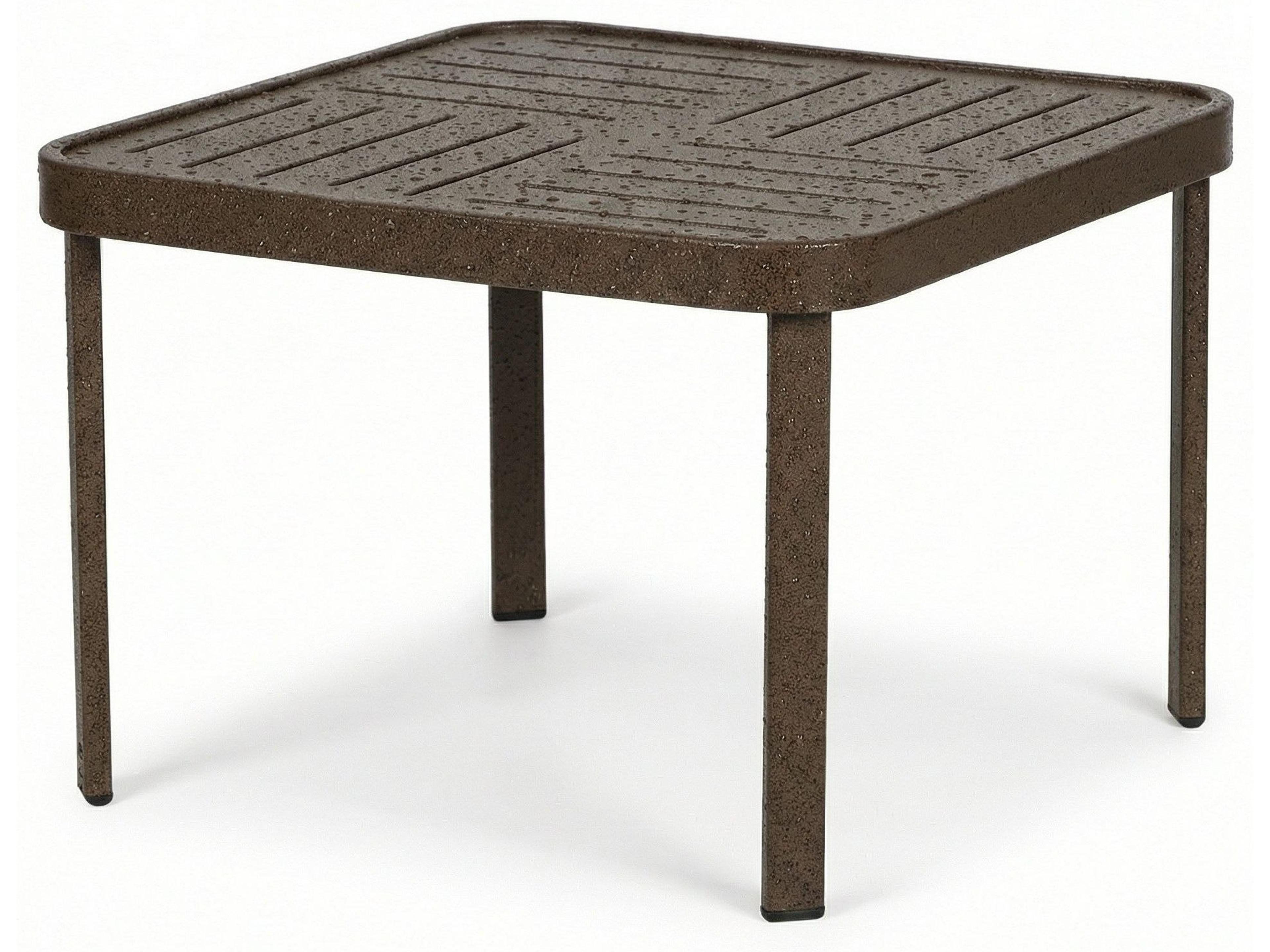 Windward Design Group Napa Punched Aluminum Square End Table