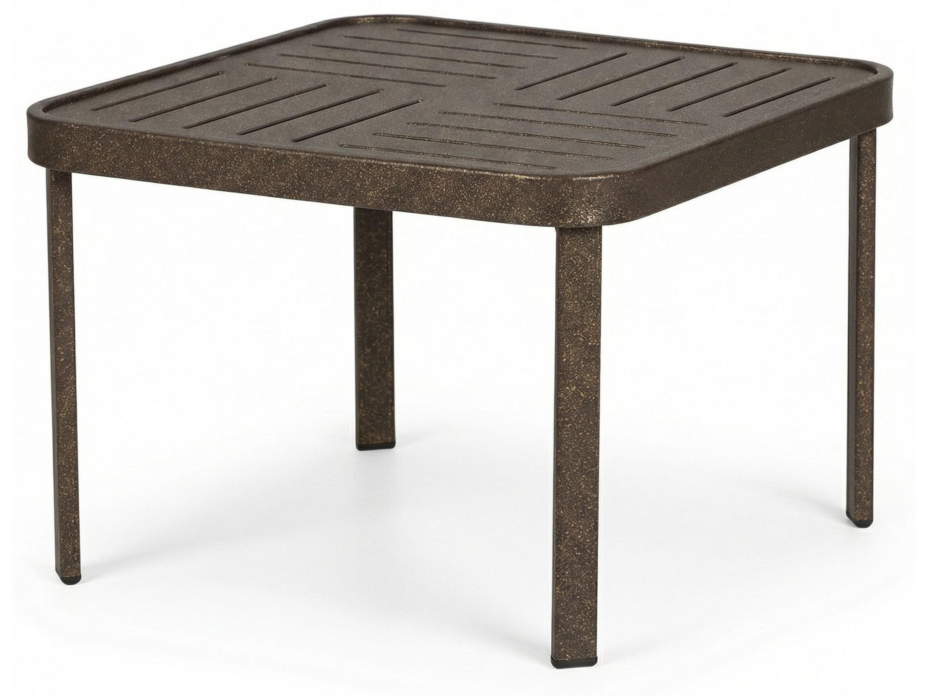 Windward Design Group Napa Punched Aluminum Square End Table