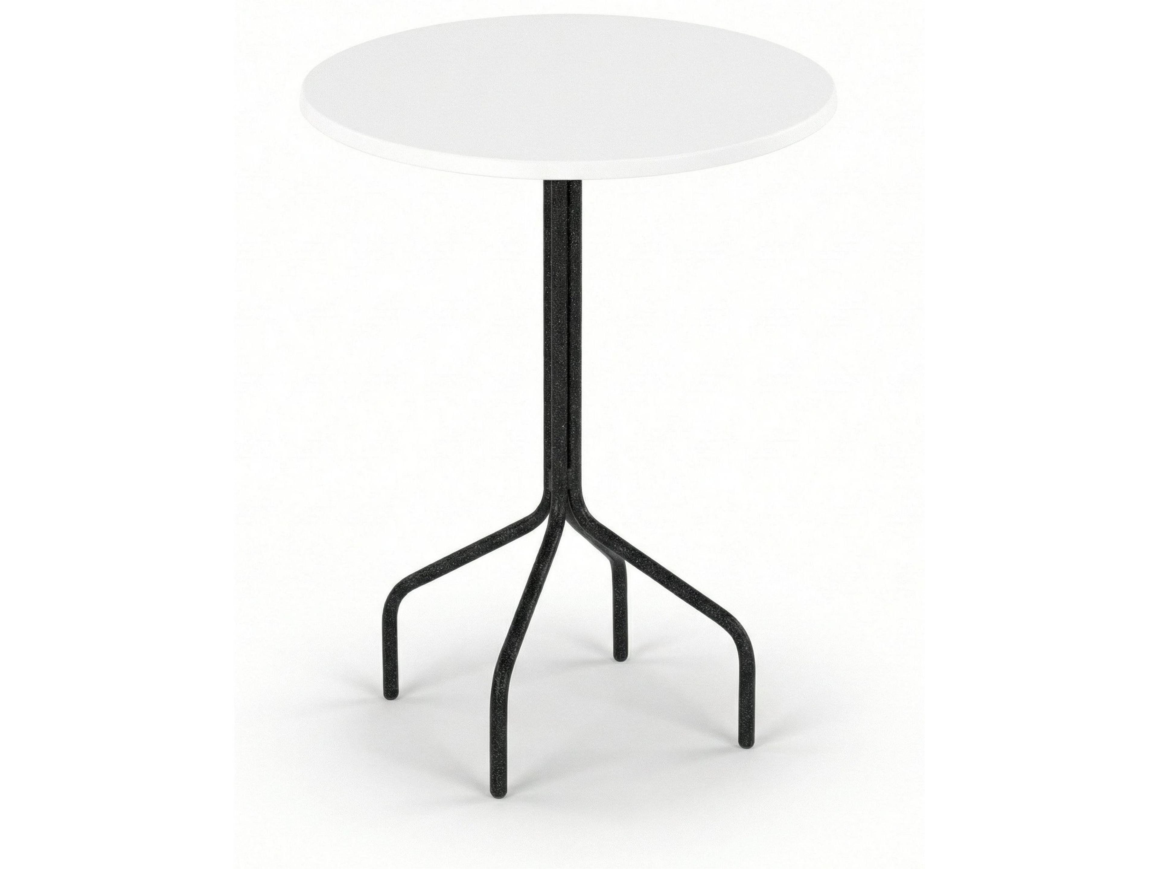 Windward Design Group Fiberglass Top Aluminum Round Outdoor Bar Table