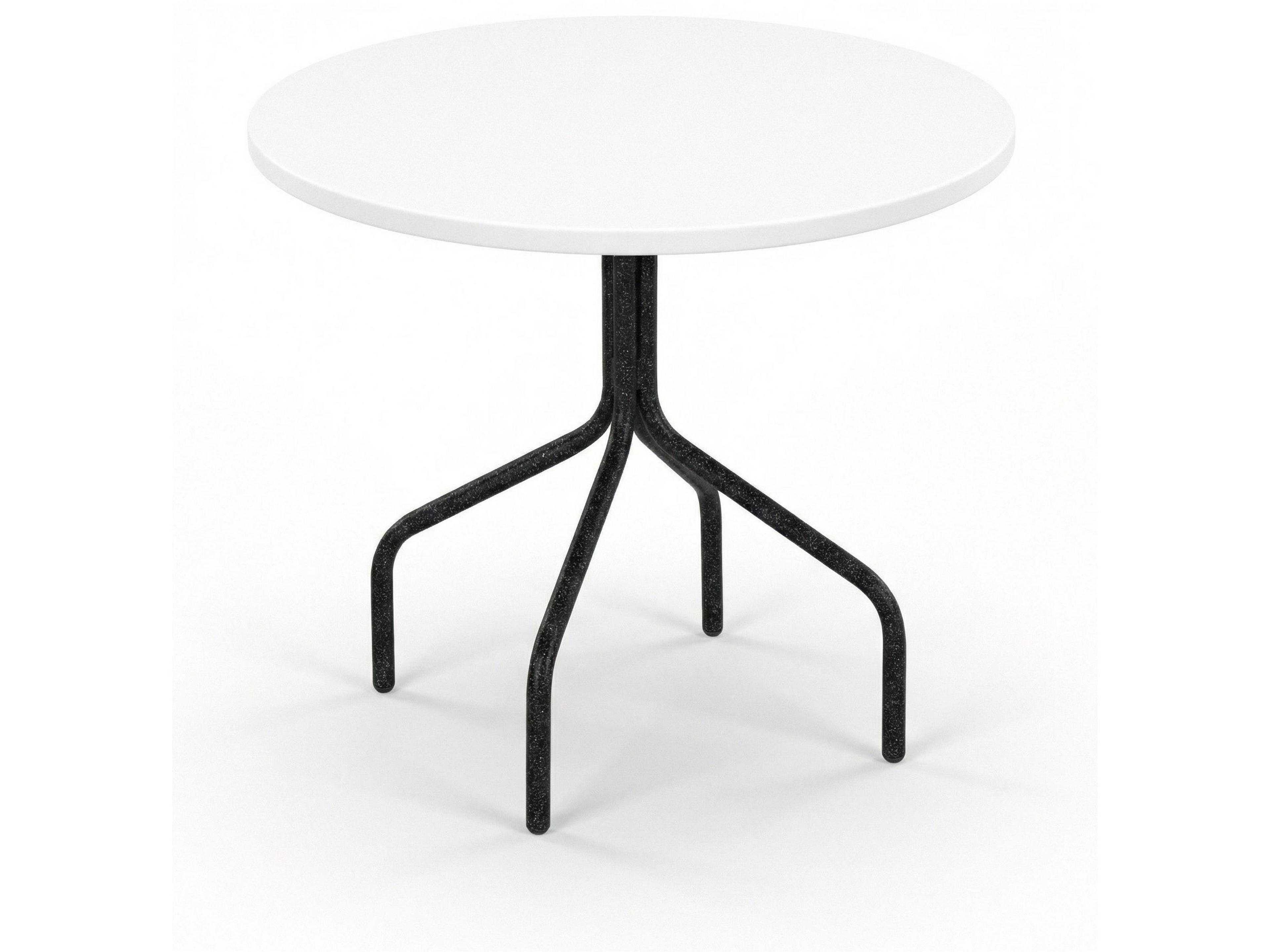 Windward Design Group Fiberglass Top Aluminum Round Patio Dining Table