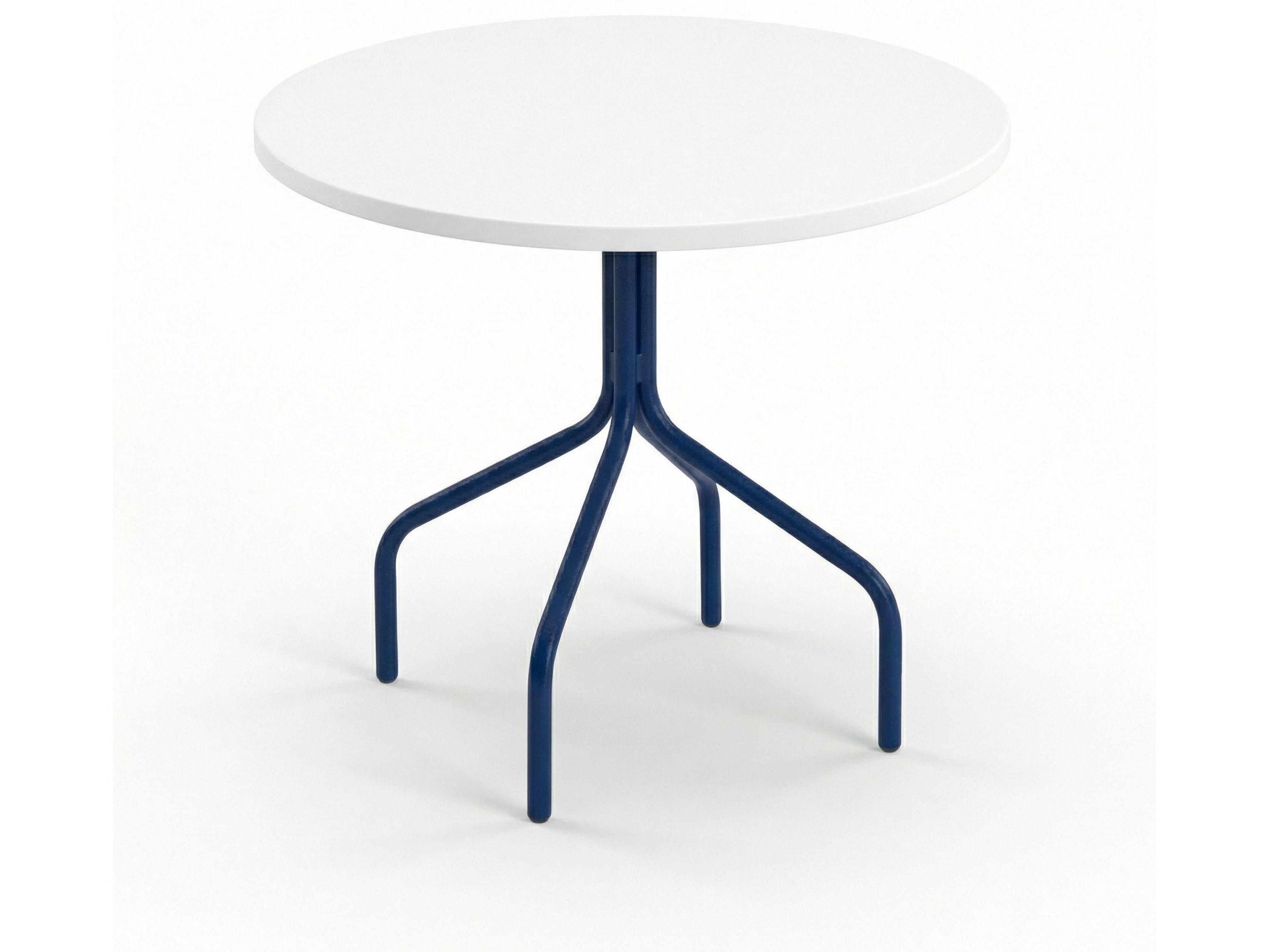 Windward Design Group Fiberglass Top Aluminum Round Patio Dining Table