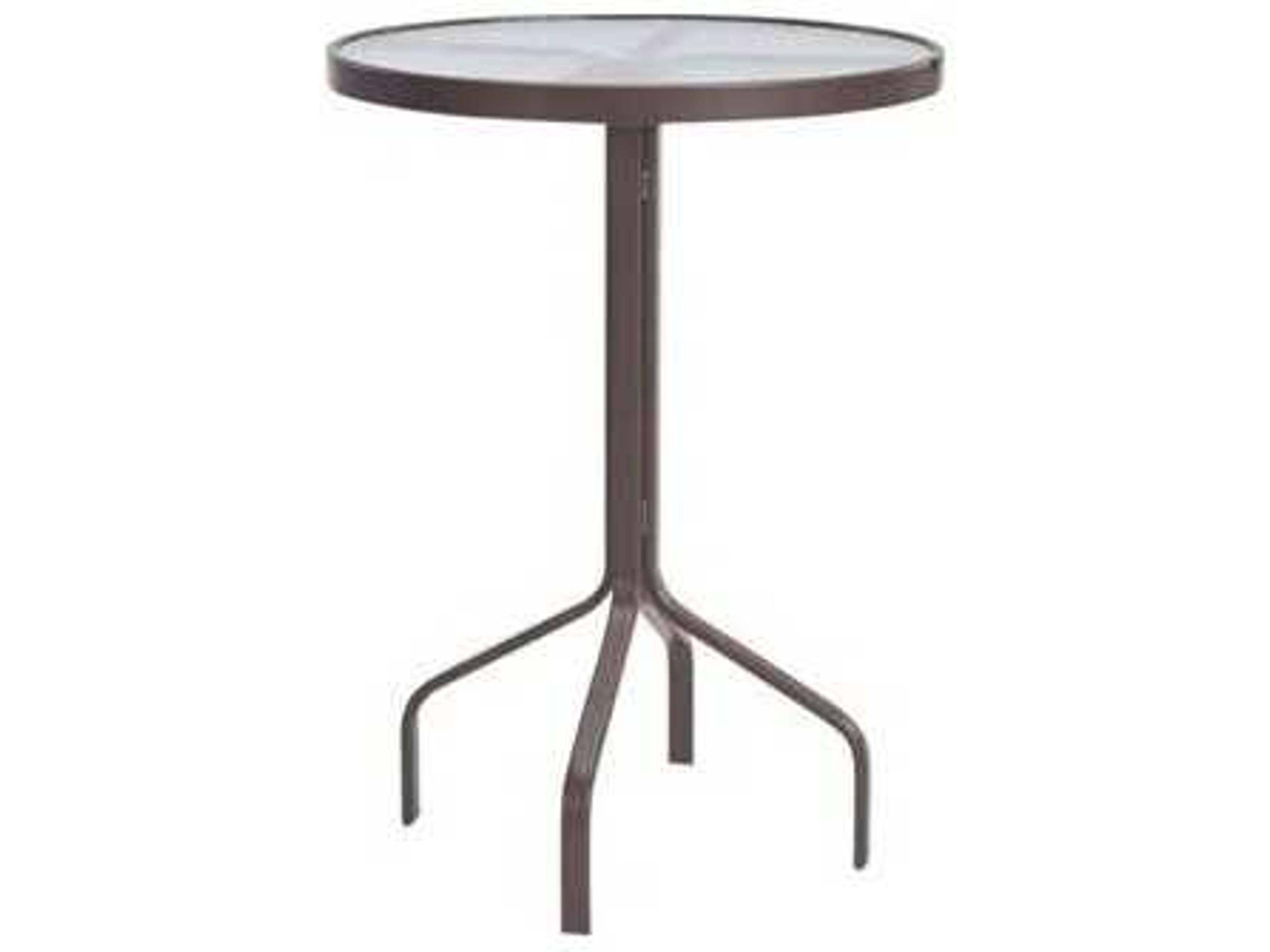 Acrylic Top Tables Aluminum Round Outdoor Patio Bar Table