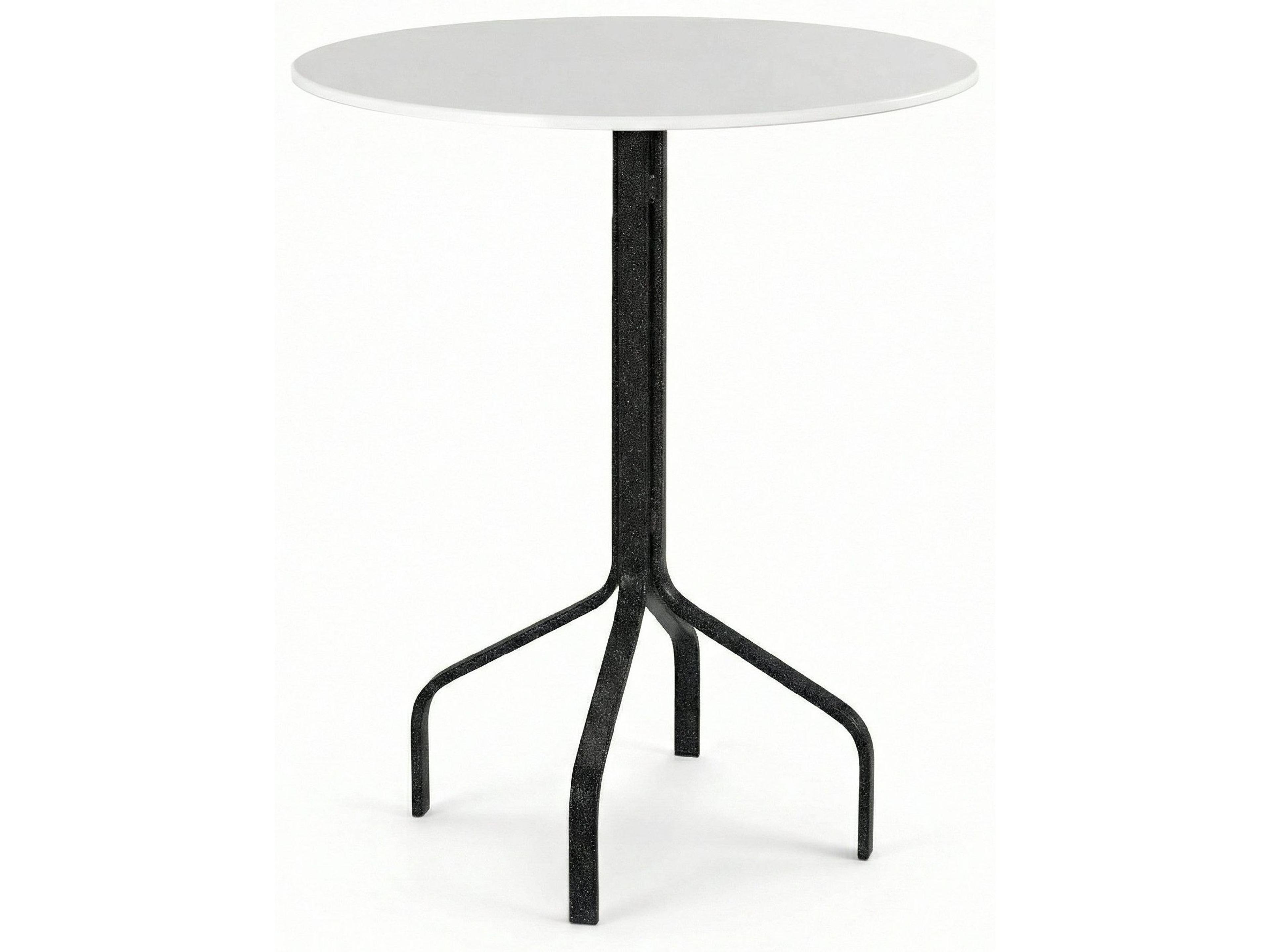 Windward Design Group Fiberglass Top Aluminum Round Patio Bar Table